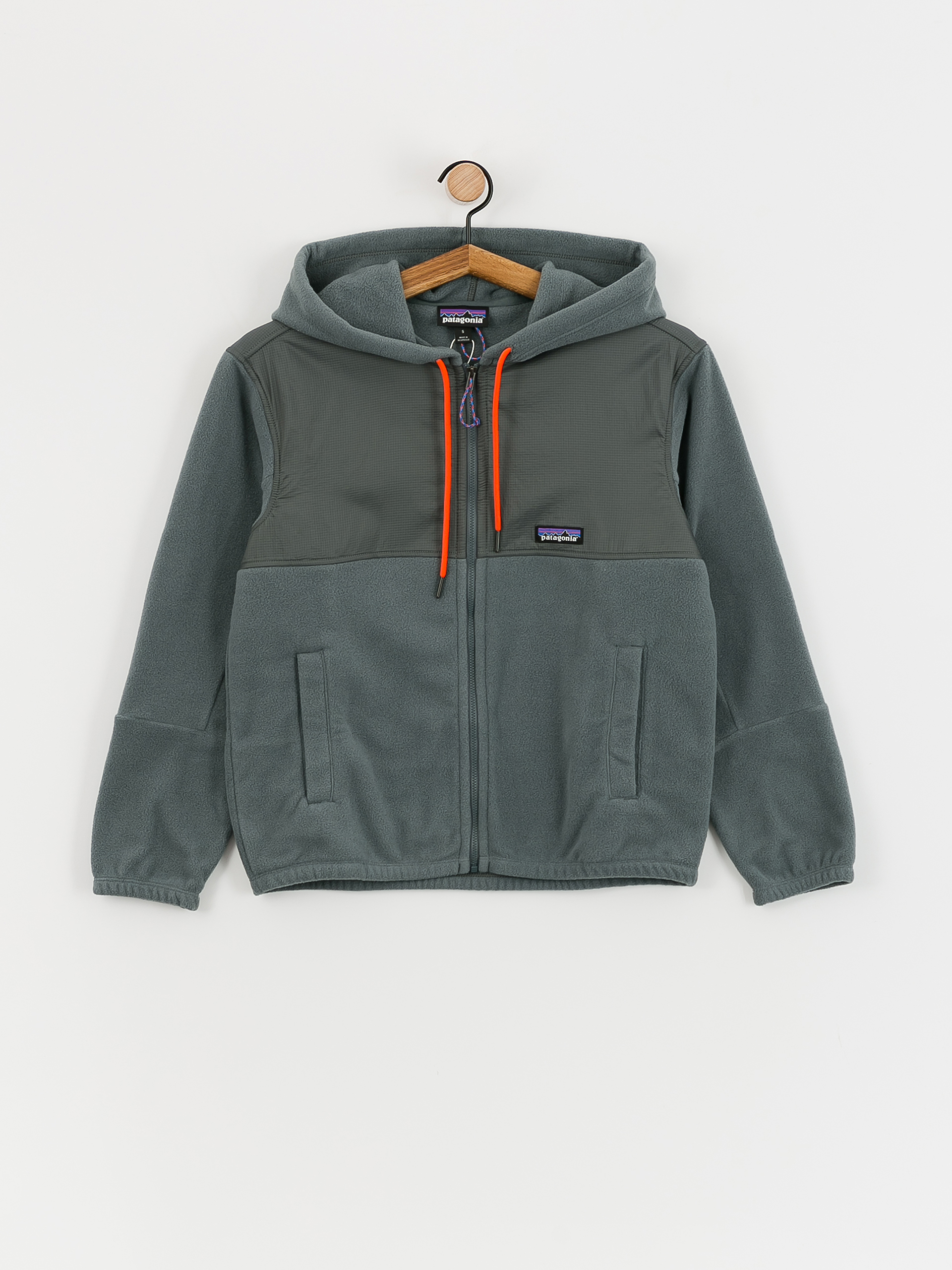 Női Patagonia Microdini Hoody Polár pulóver (nouveau green campfire orange)