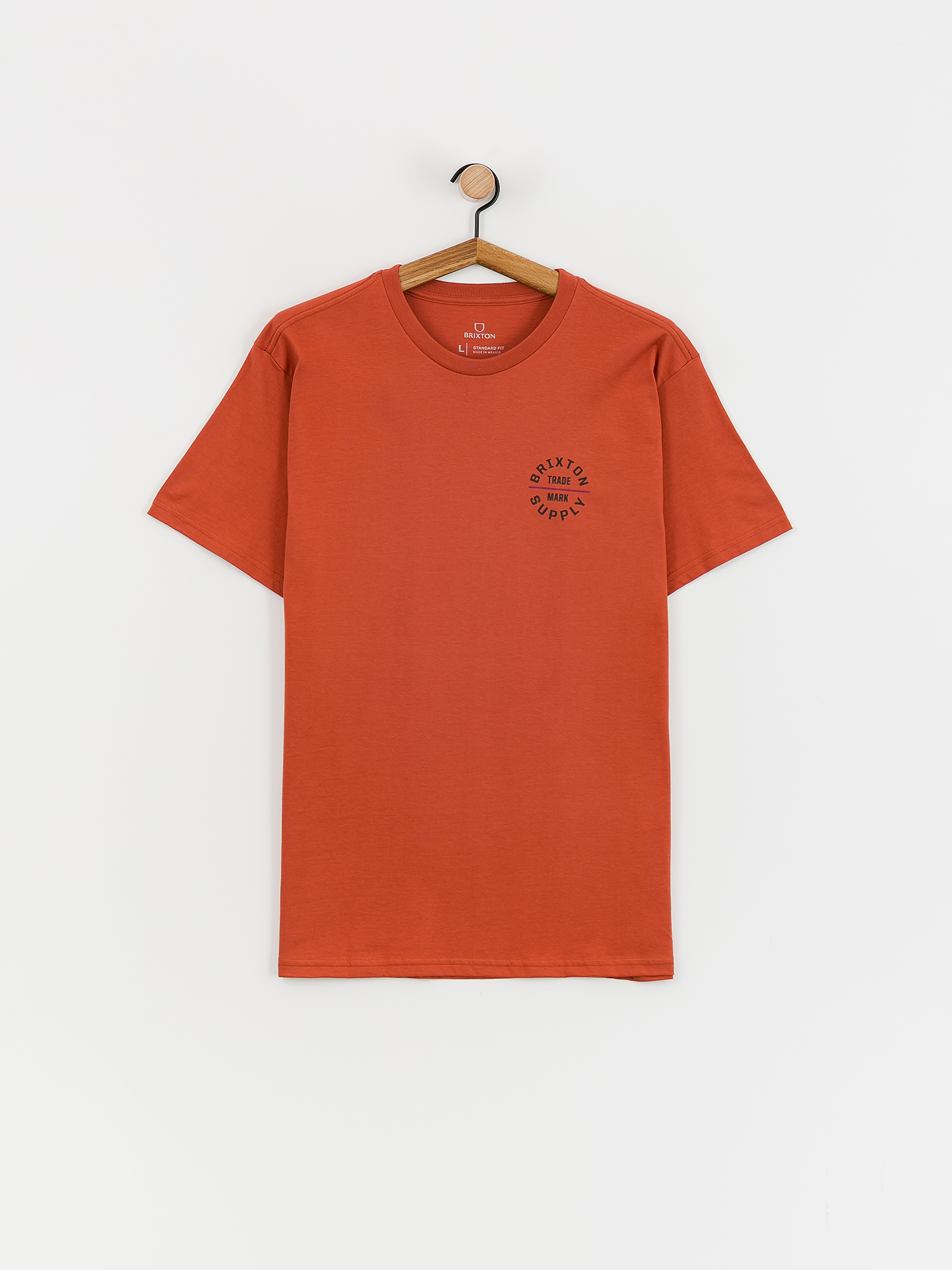 Brixton Oath V Stt Póló (terracotta/washed black/cranbe)