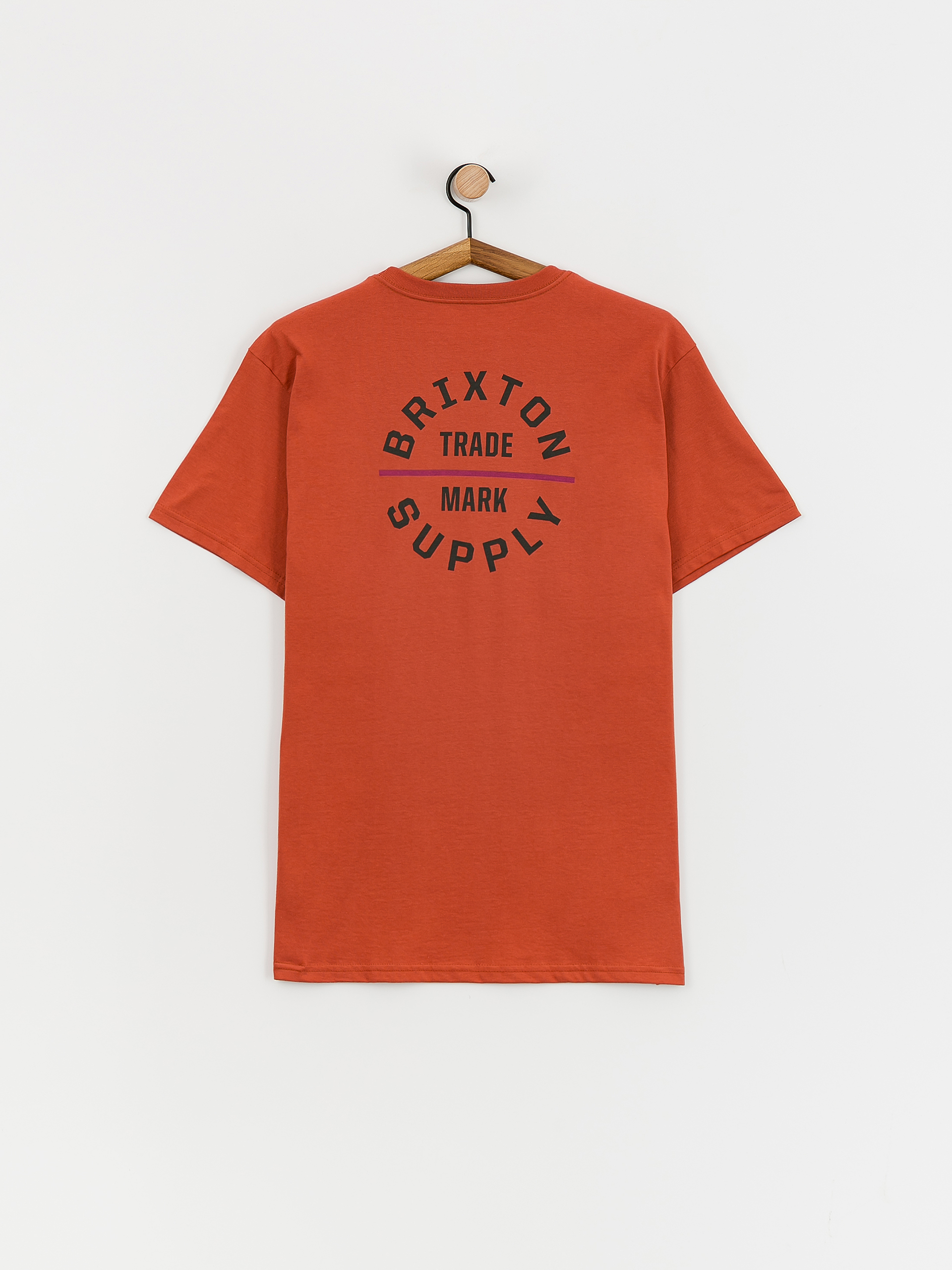 Brixton Oath V Stt Póló (terracotta/washed black/cranbe)
