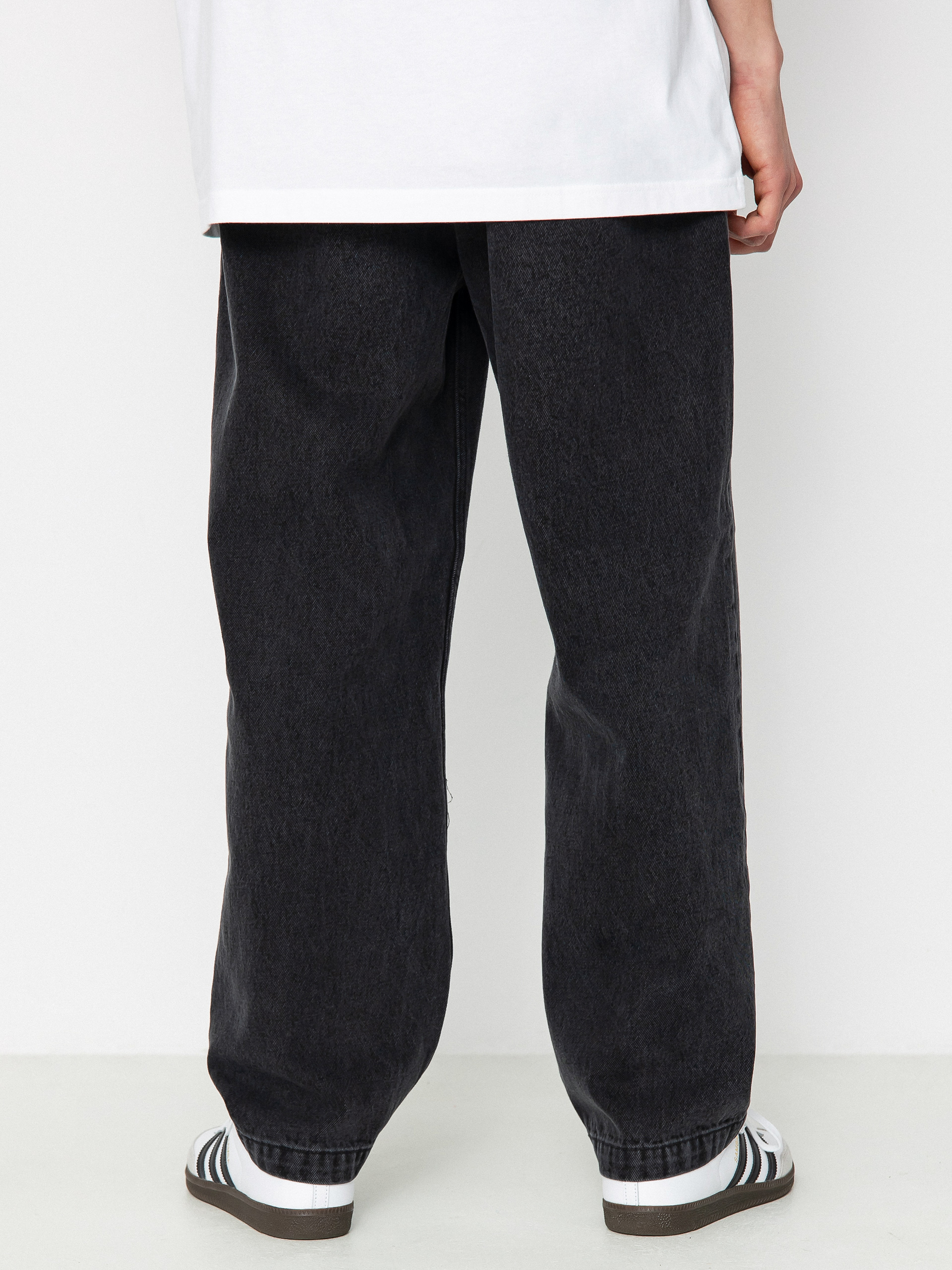 OBEY Fubar Pleated Denim Kisnadrág (faded black)