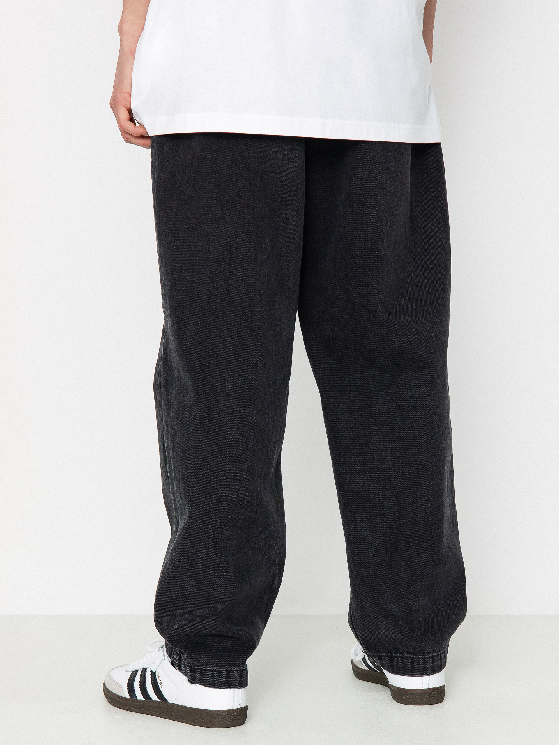 OBEY Fubar Pleated Denim Kisnadrág (faded black)