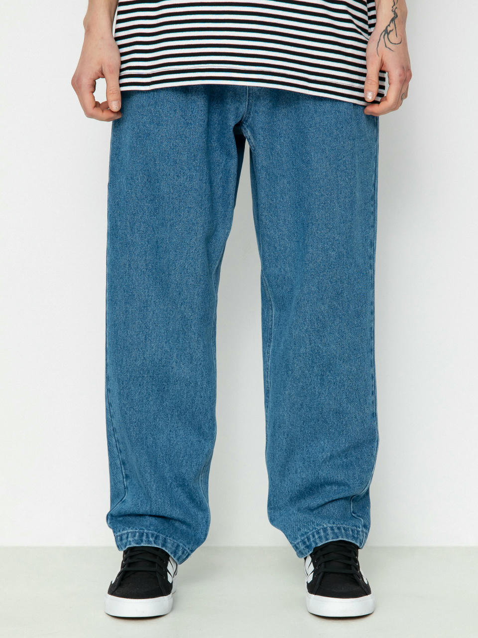 OBEY Fubar Pleated Denim Kisnadrág (light indigo)