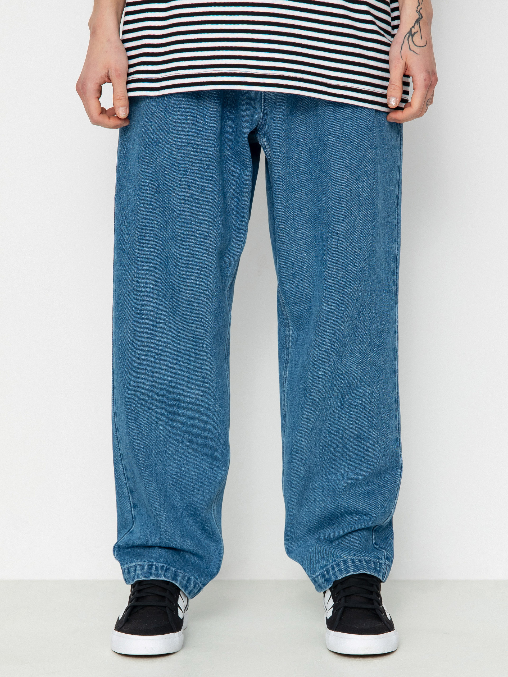 OBEY Fubar Pleated Denim Kisnadrág (light indigo)