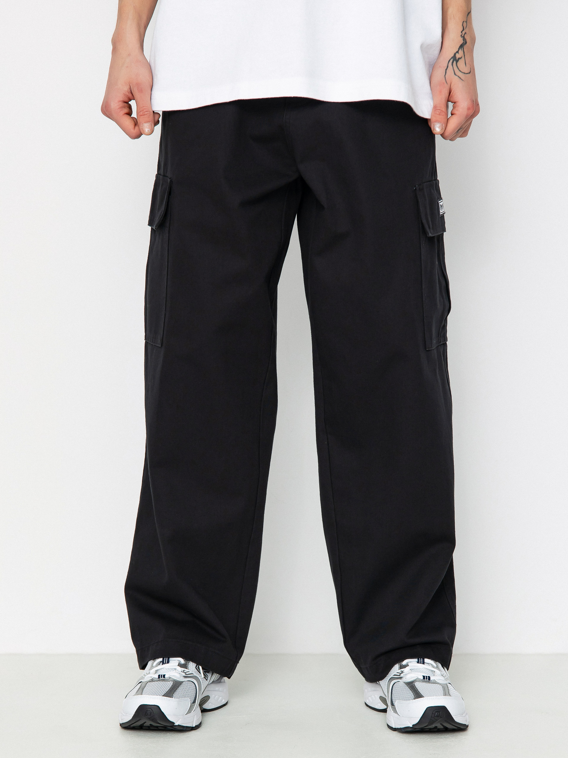 OBEY Bigwig Baggy Twill Cargo Kisnadrág (black)