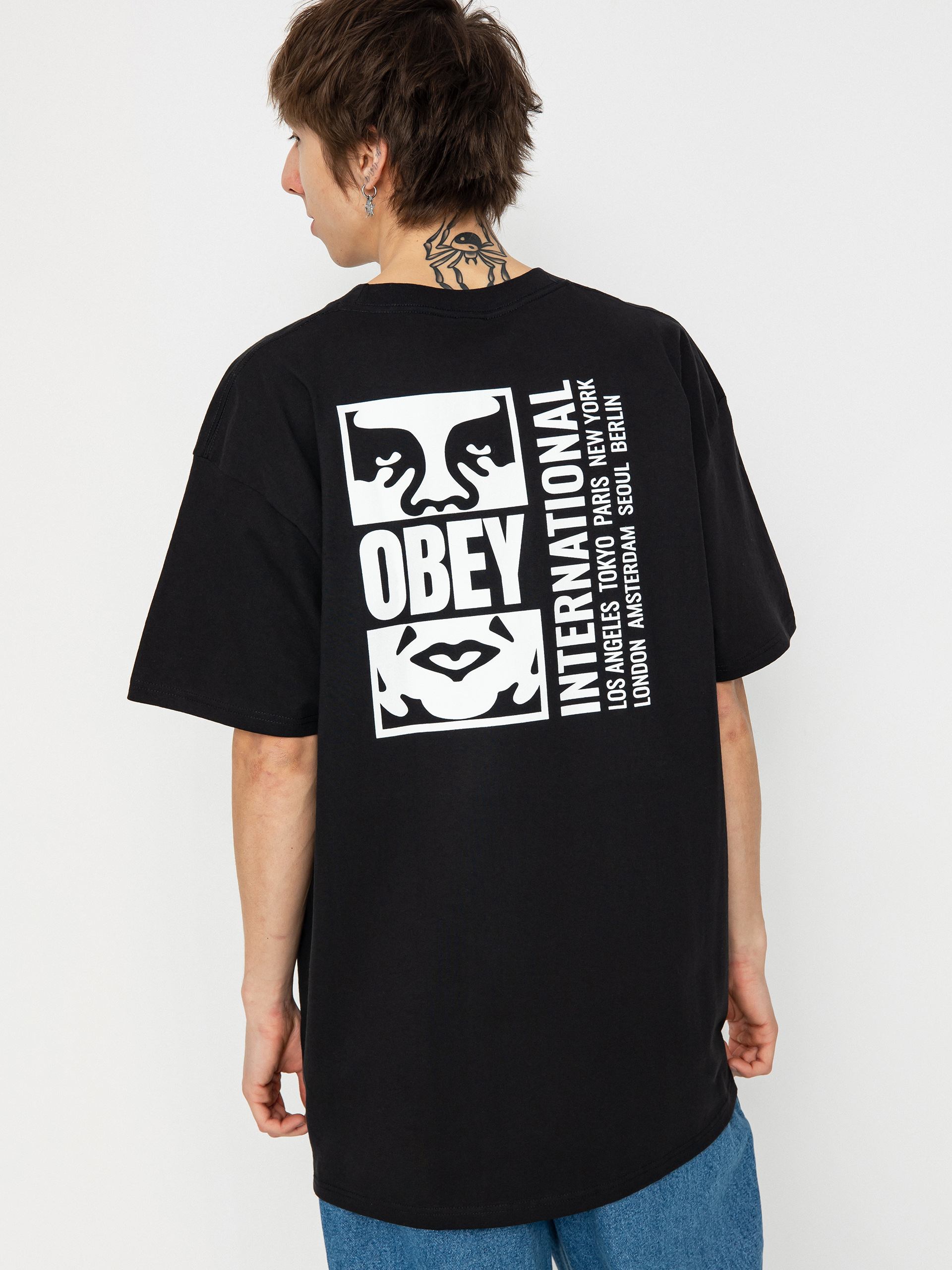 Póló OBEY Icon Split (black)