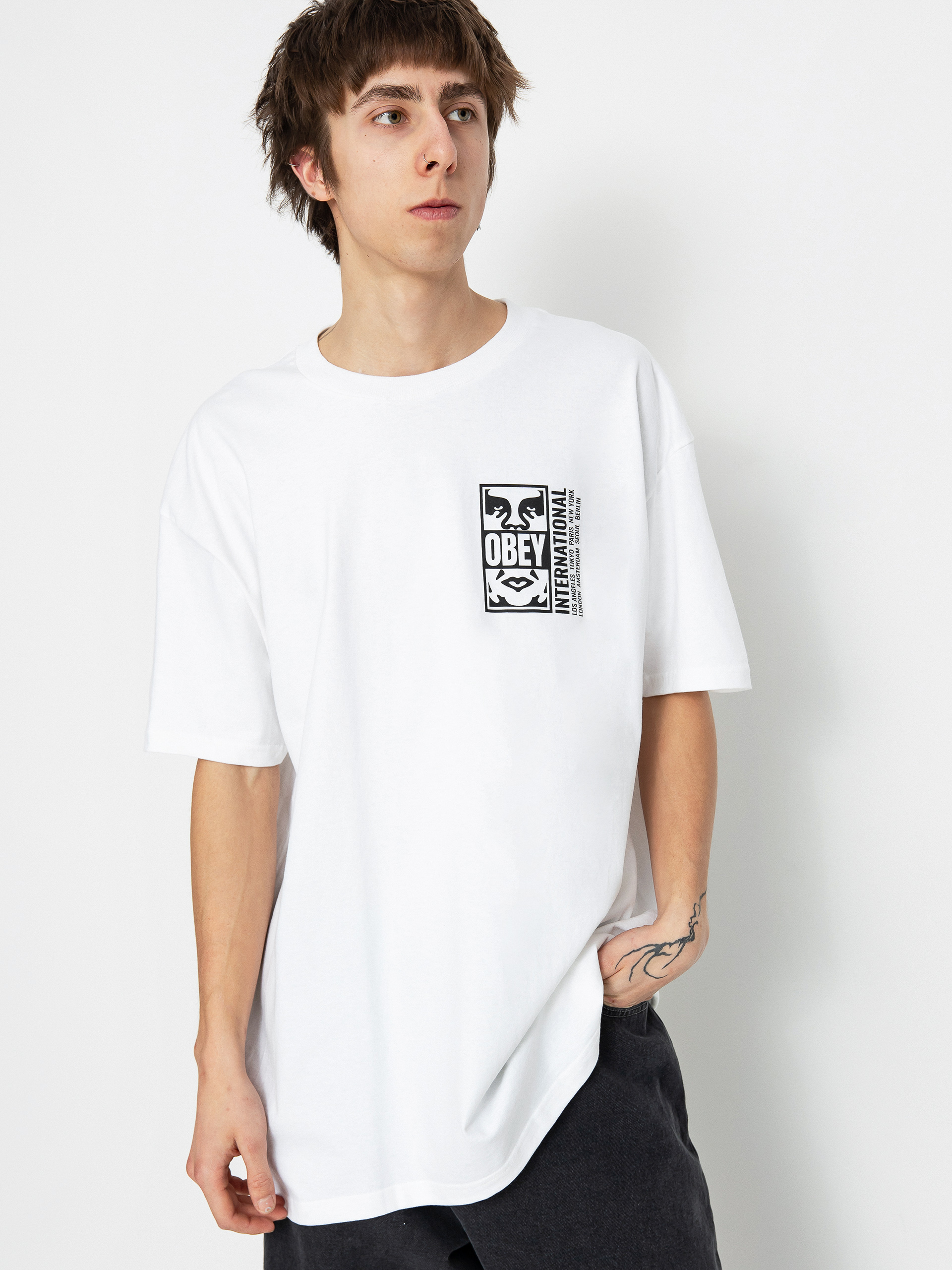 Póló OBEY Icon Split (white)