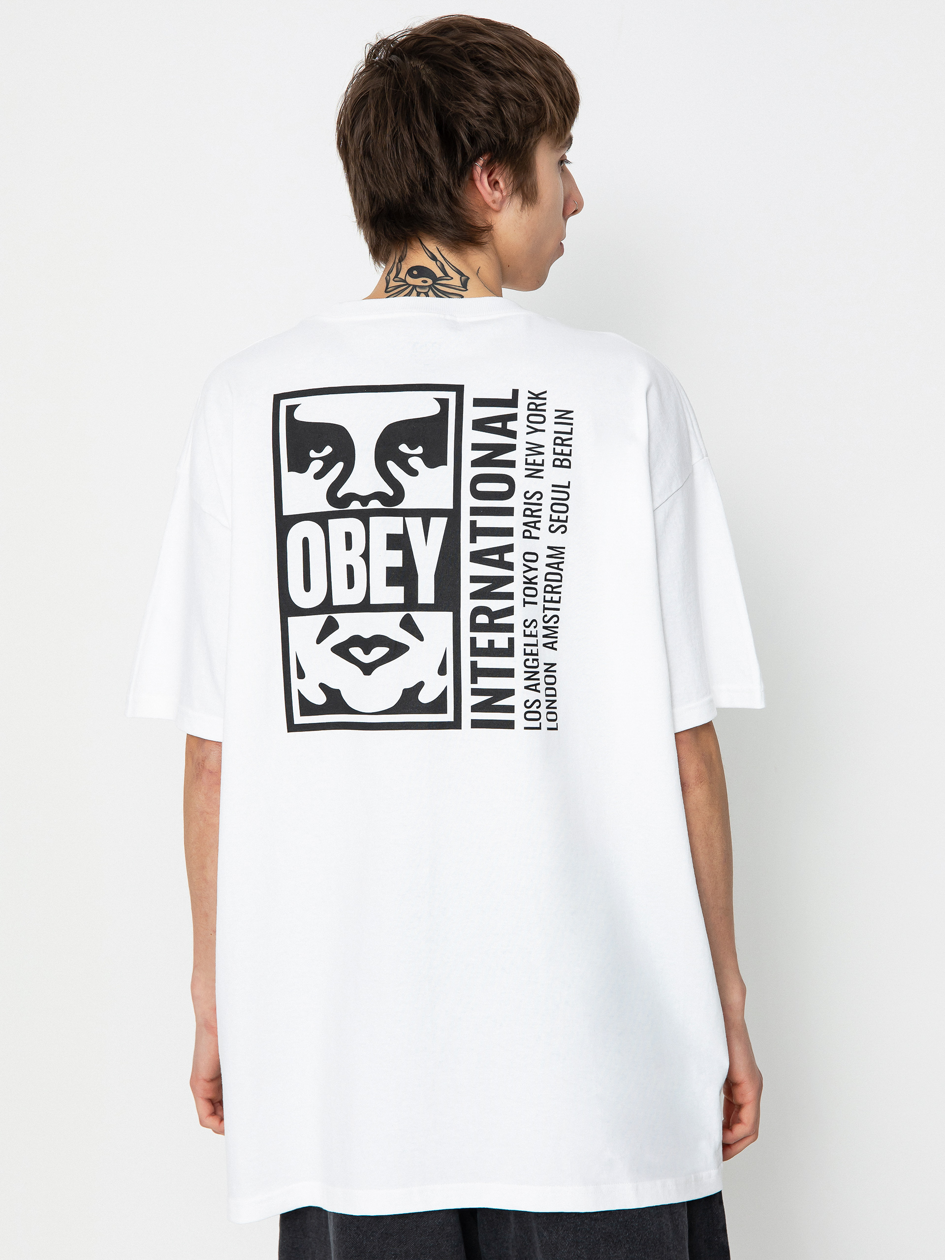 Póló OBEY Icon Split (white)