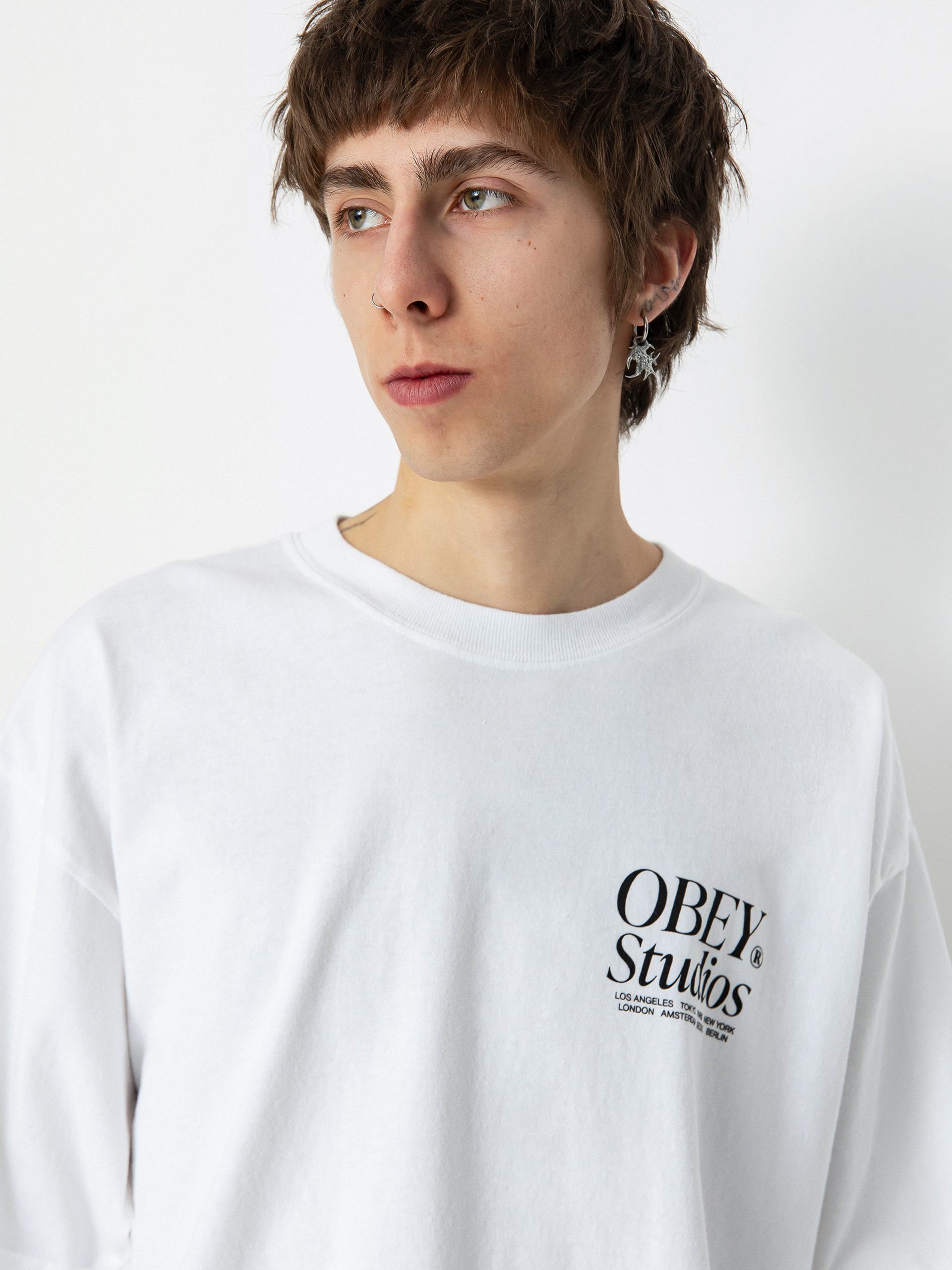 Póló OBEY Studios Icon (white)