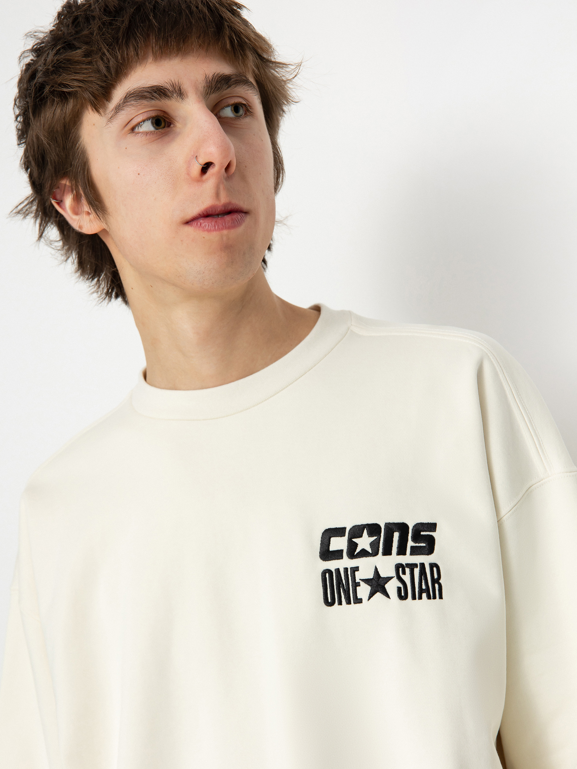 Pulóver Converse Cons One Star (khaki/off white)