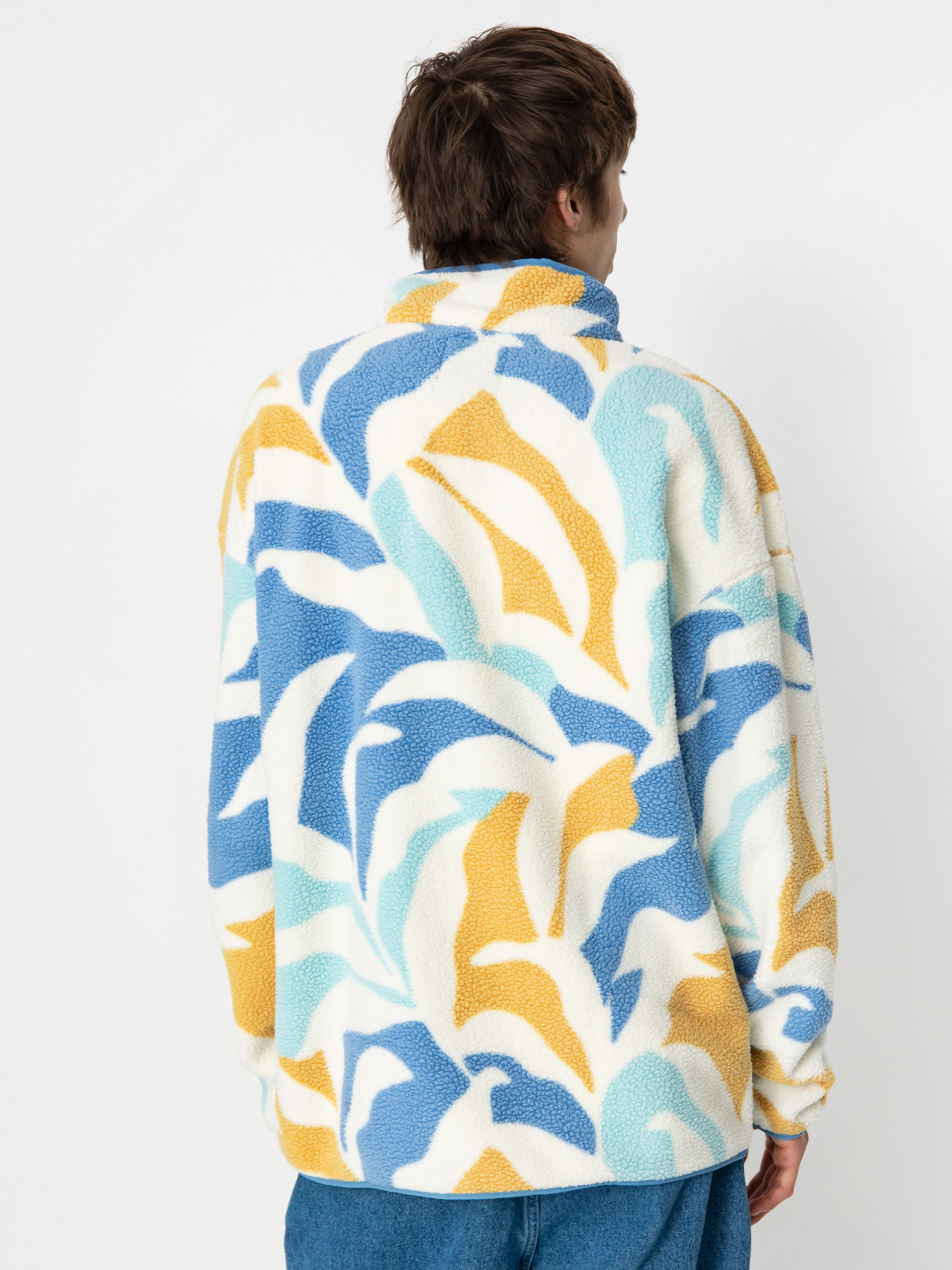 Férfi Columbia Helvetia Polár pulóver (chalk floristic)