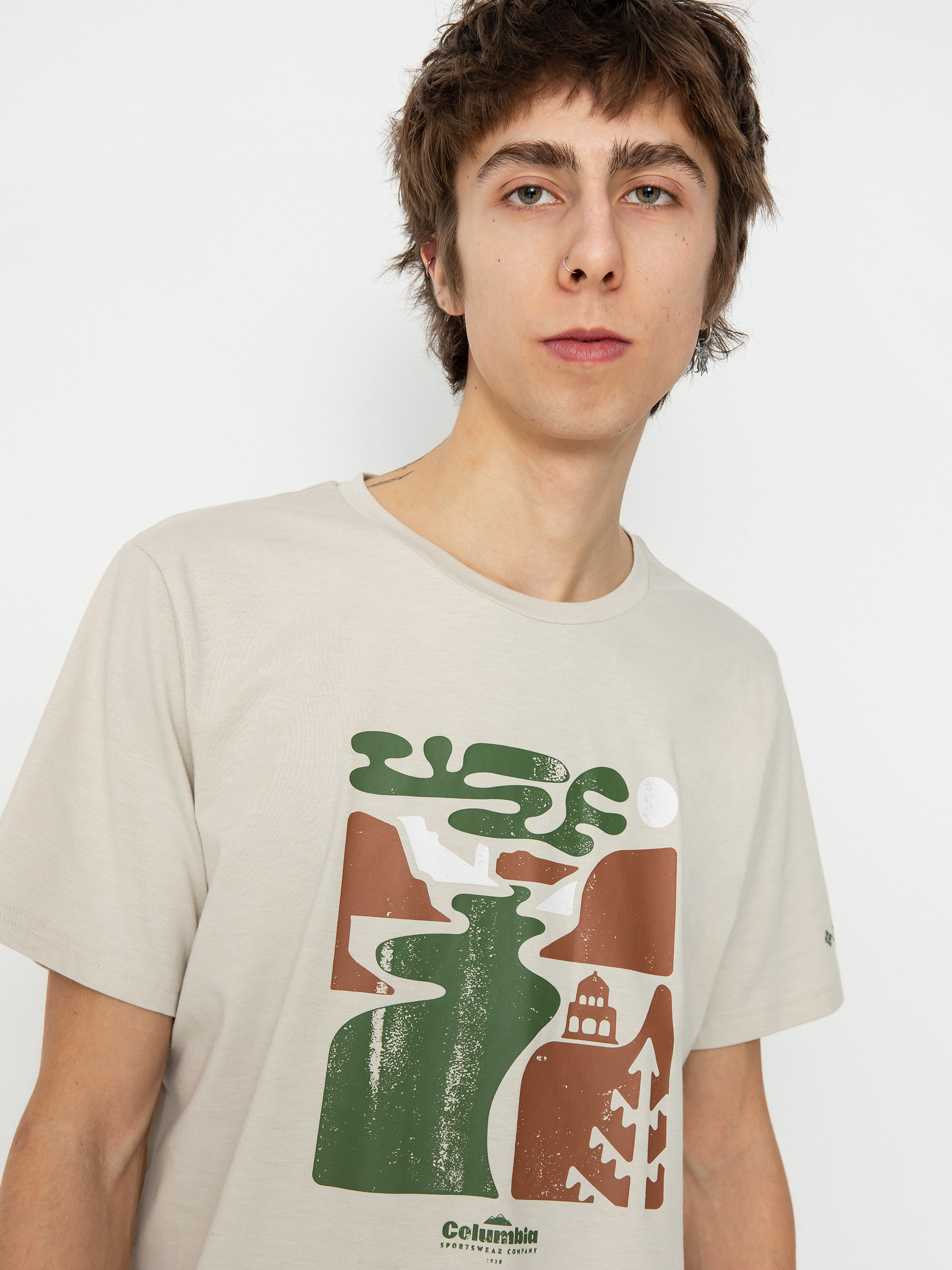 Columbia Sun Trek Póló (dark stone/simple gorge)