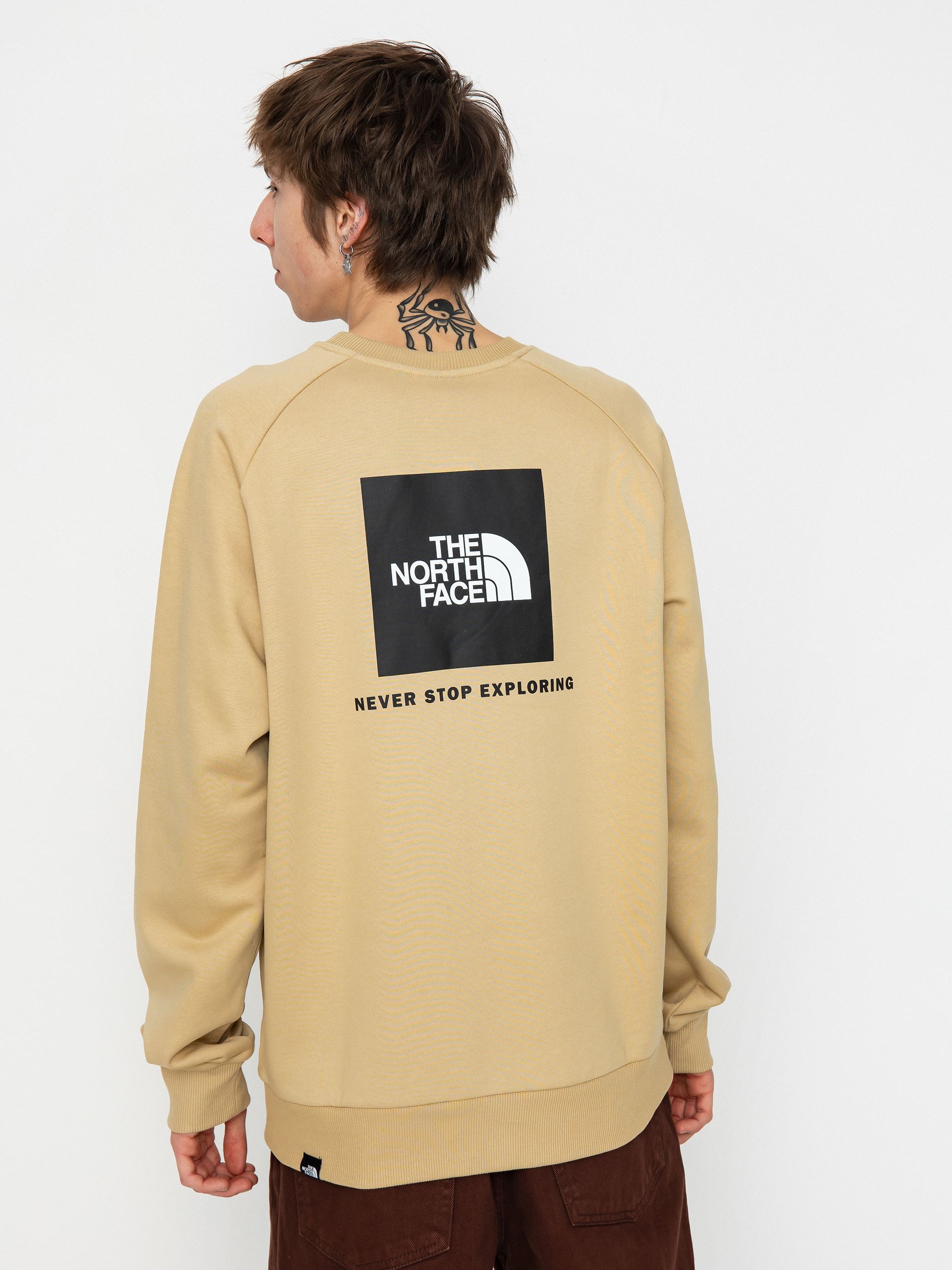 The North Face Raglan Redbox Pulóver (khaki stone/tnf black)