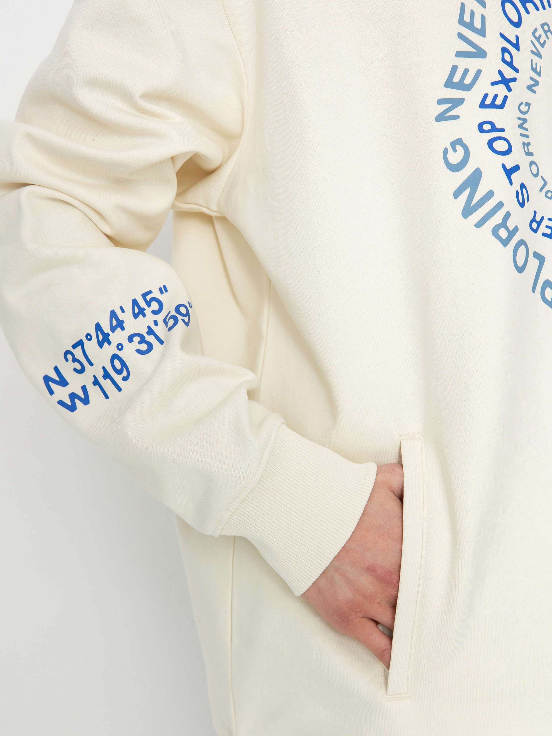 The North Face Nse Graphic HD Kapucnis pulóver (white dune)