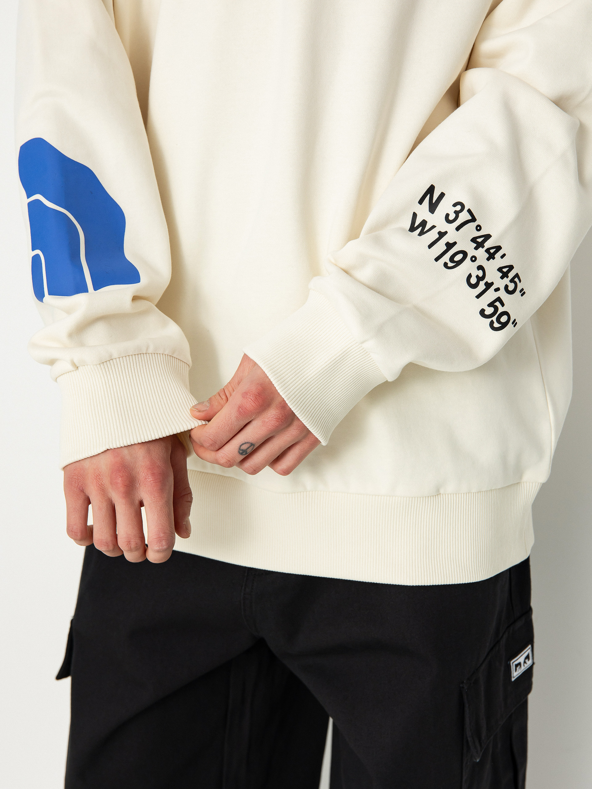 The North Face Nse Graphic Crew Pulóver (white dune)