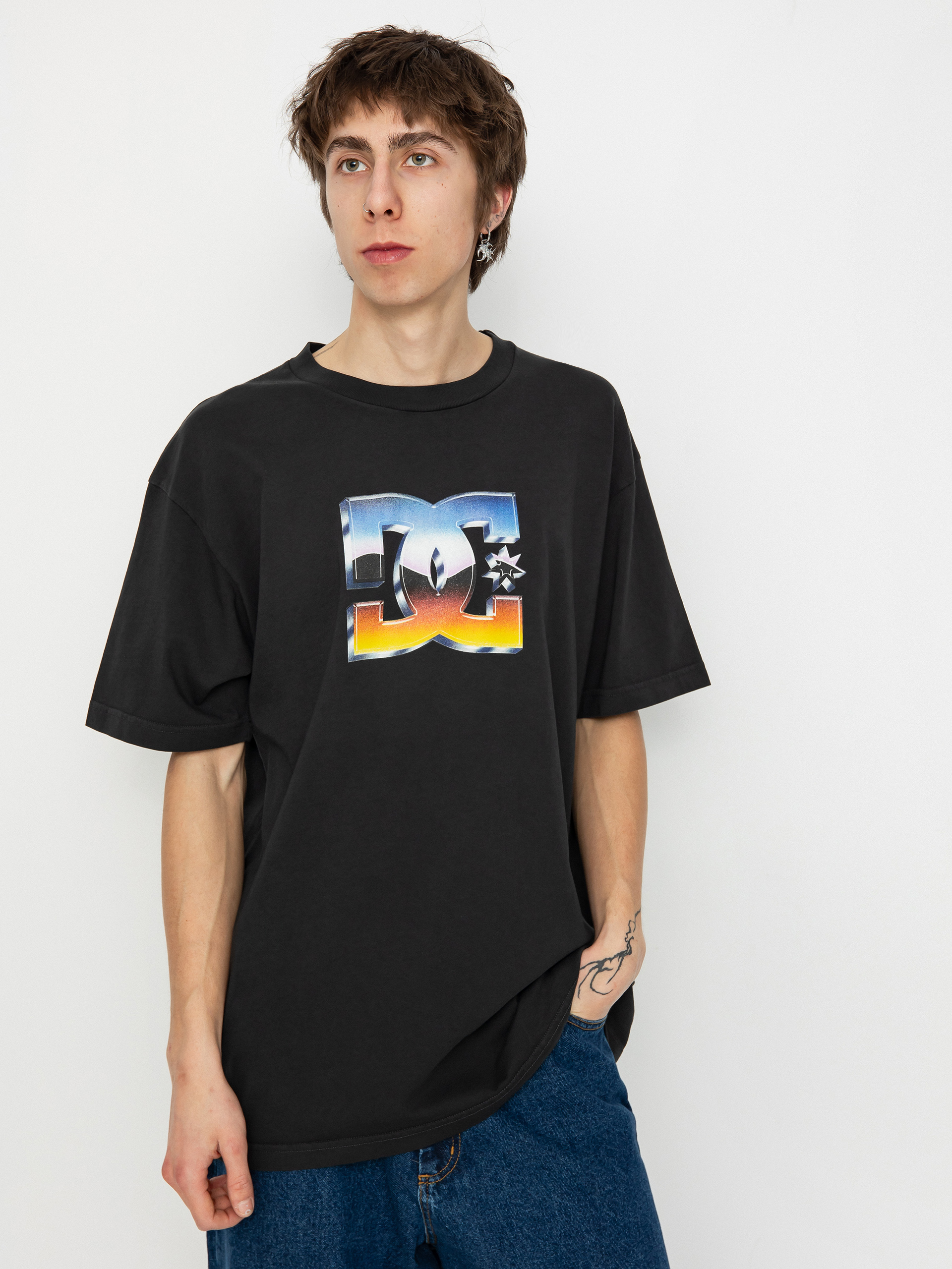 Póló DC Chrome Star (black garment dye)