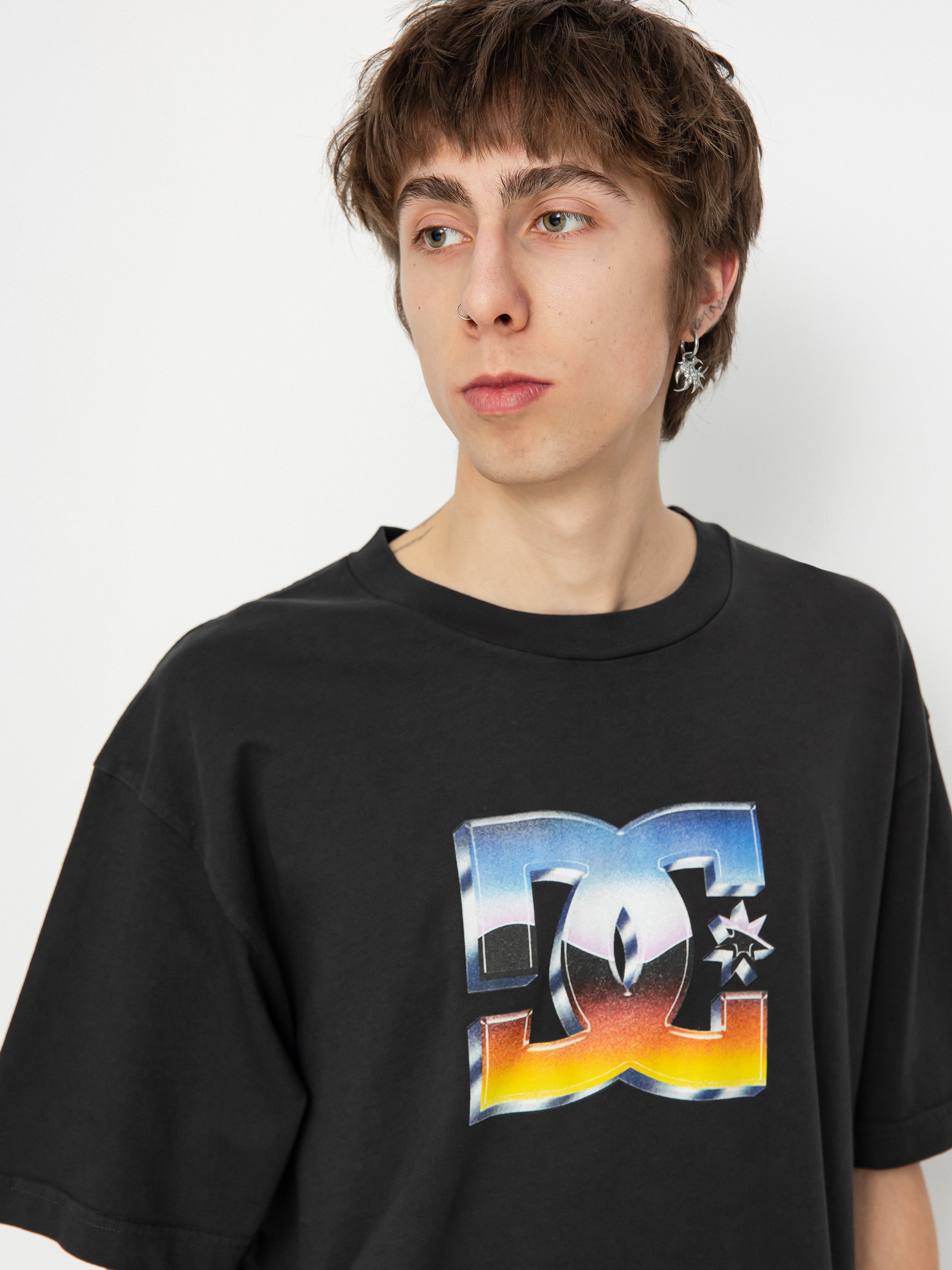 Póló DC Chrome Star (black garment dye)