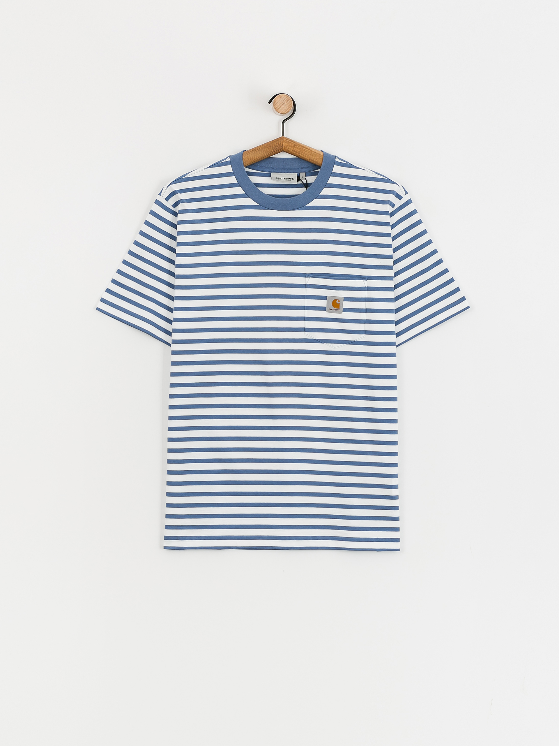 Póló Carhartt WIP Seidler Pocket (seidler stripe/sorrent/white)