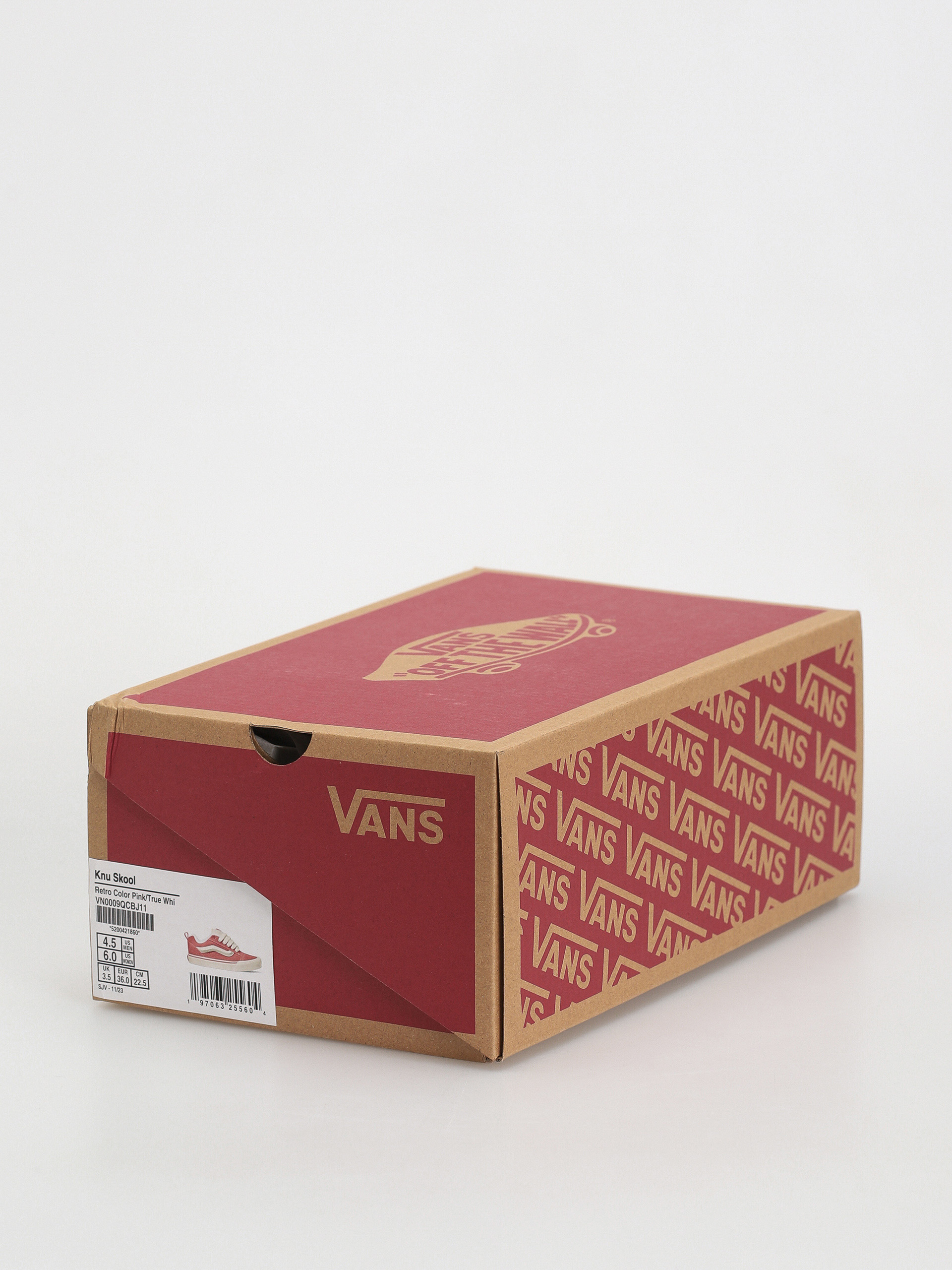 Vans Knu Skool Cipők (retro color pink/true white)