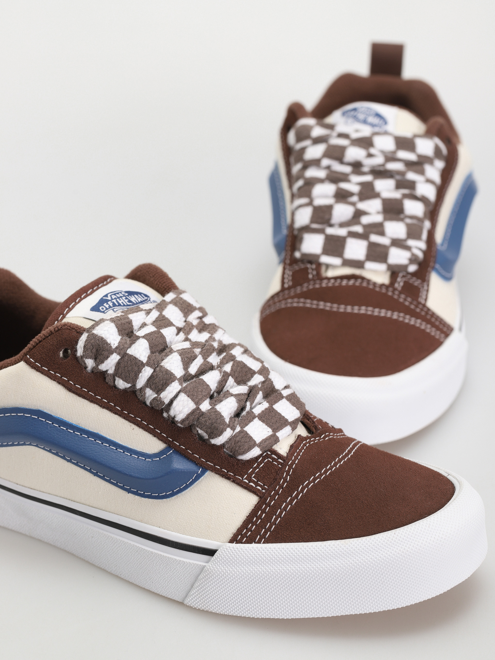 Vans Knu Skool Cipők (mega check potting soil)