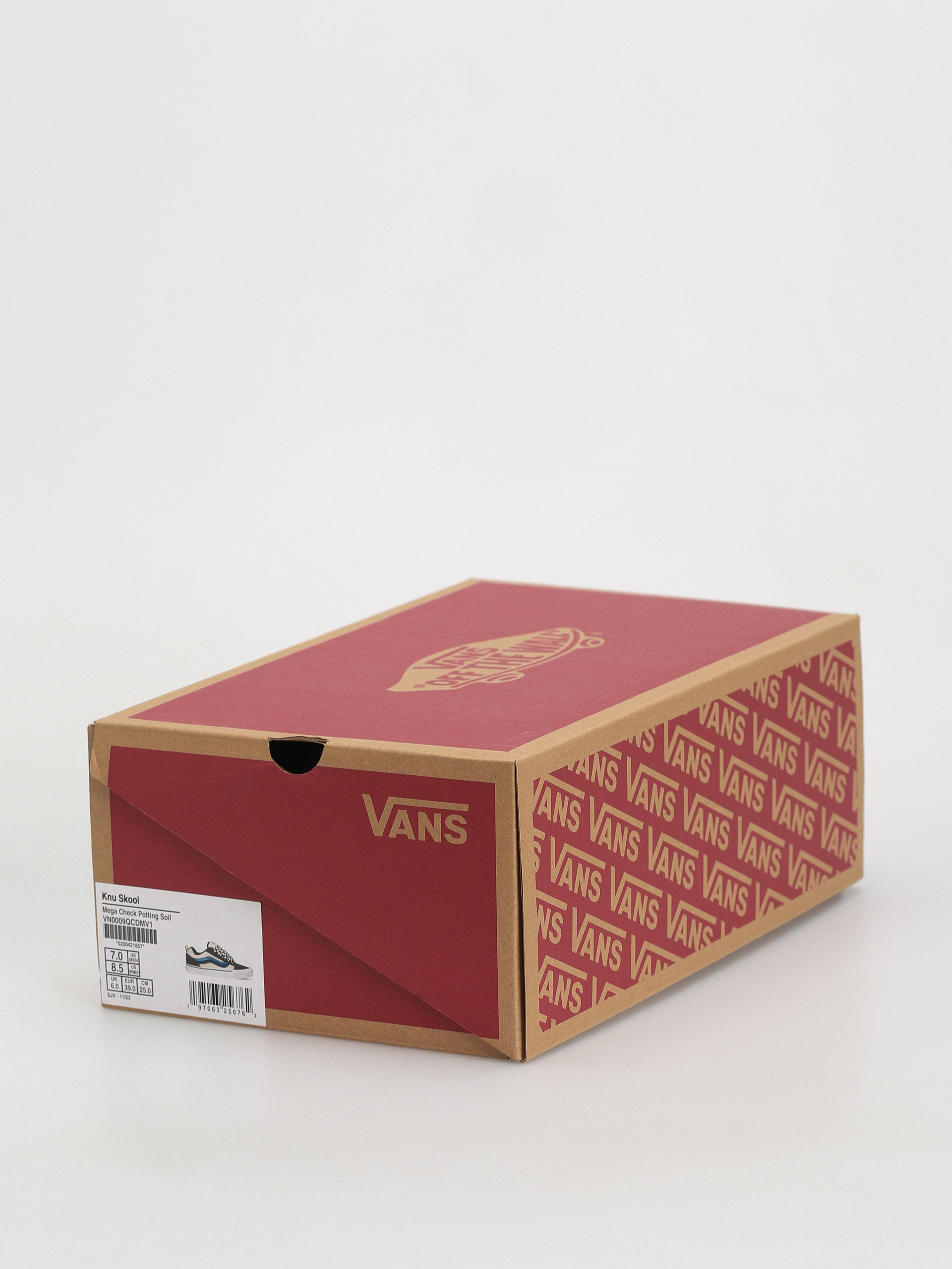 Vans Knu Skool Cipők (mega check potting soil)