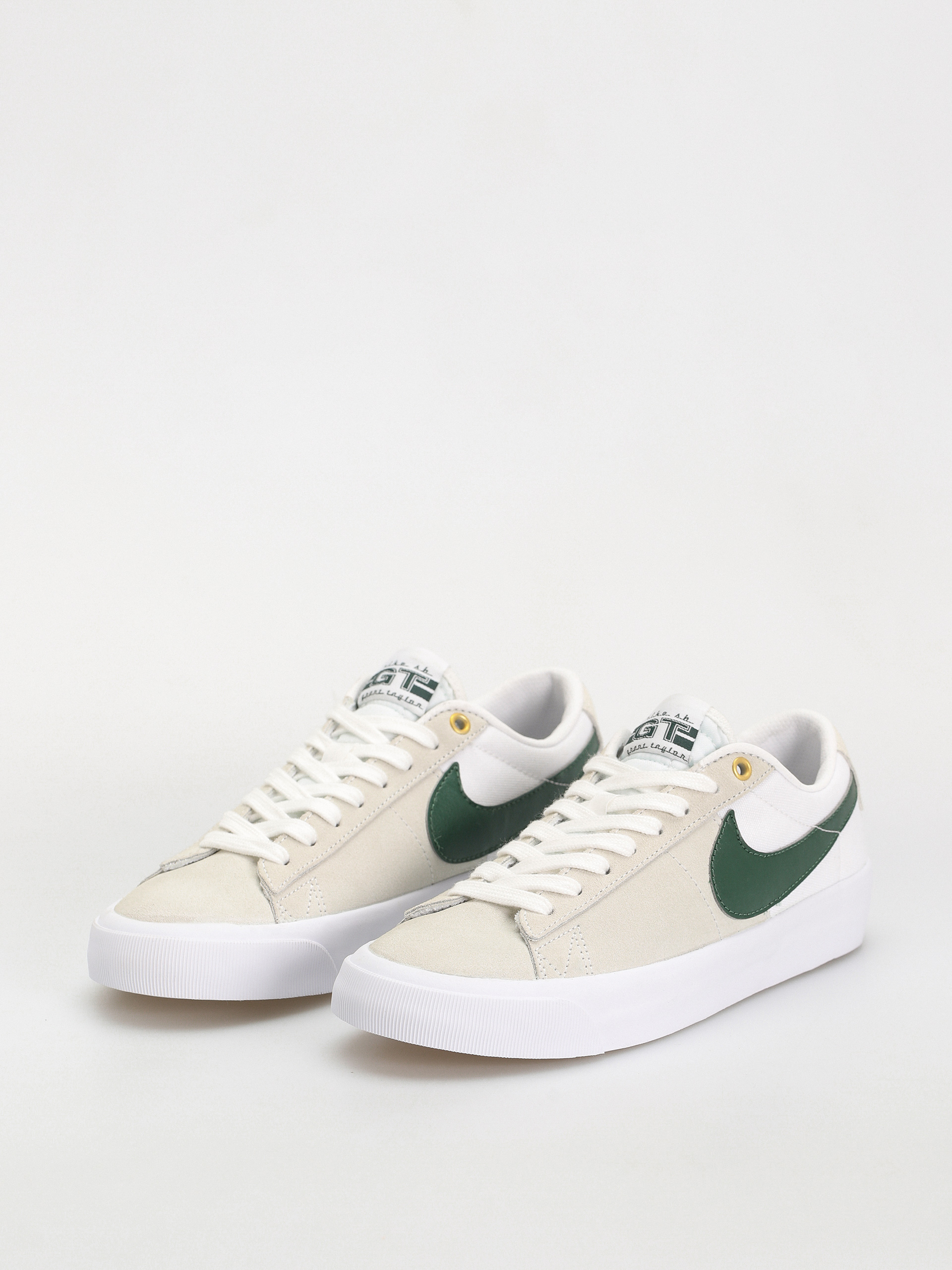 Nike SB Zoom Blazer Low Pro Gt Cipők (white/fir white gum light brown)