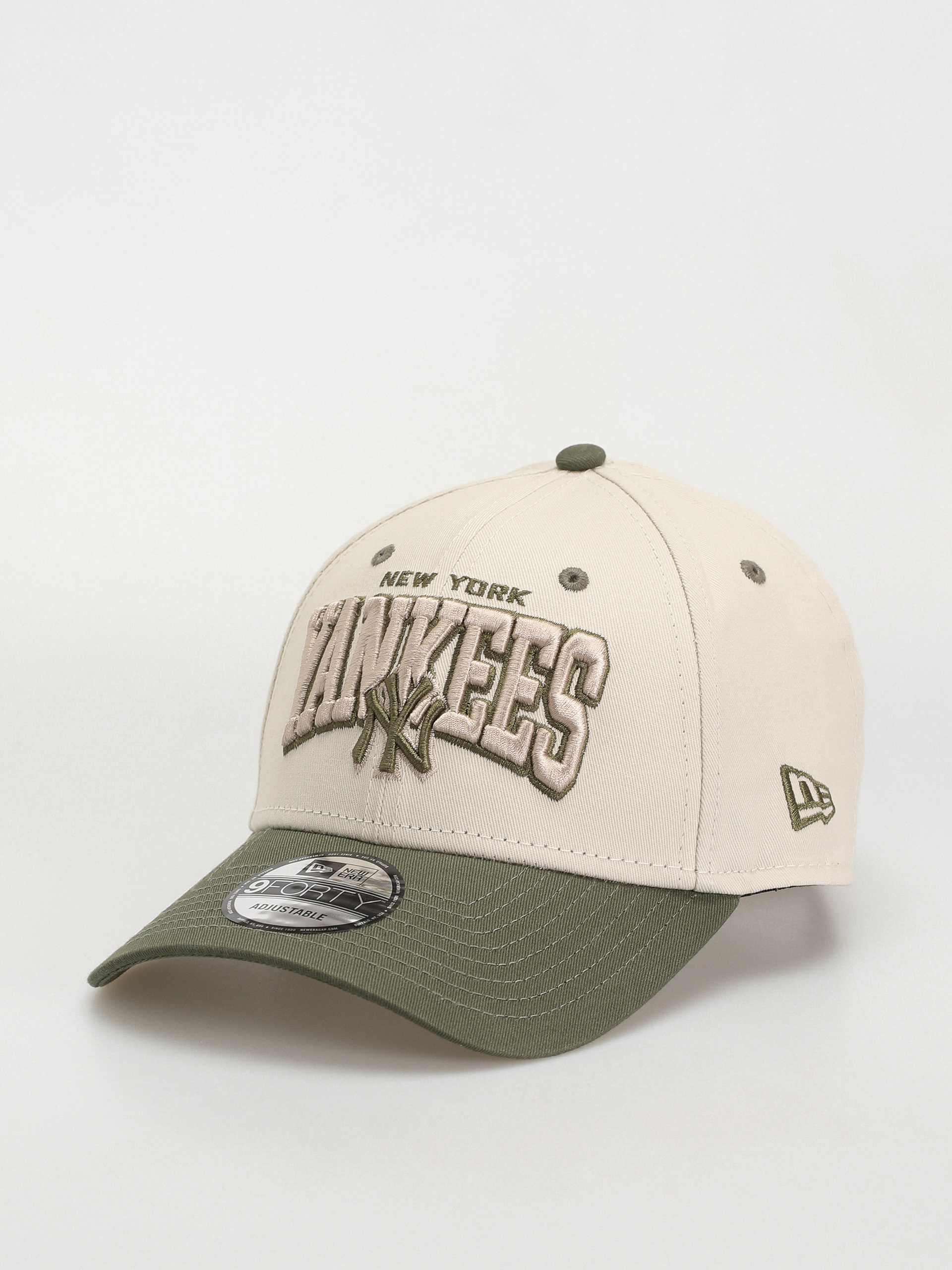 New Era White Crown 9Forty New York Yankees Baseball sapka (khaki/stone)