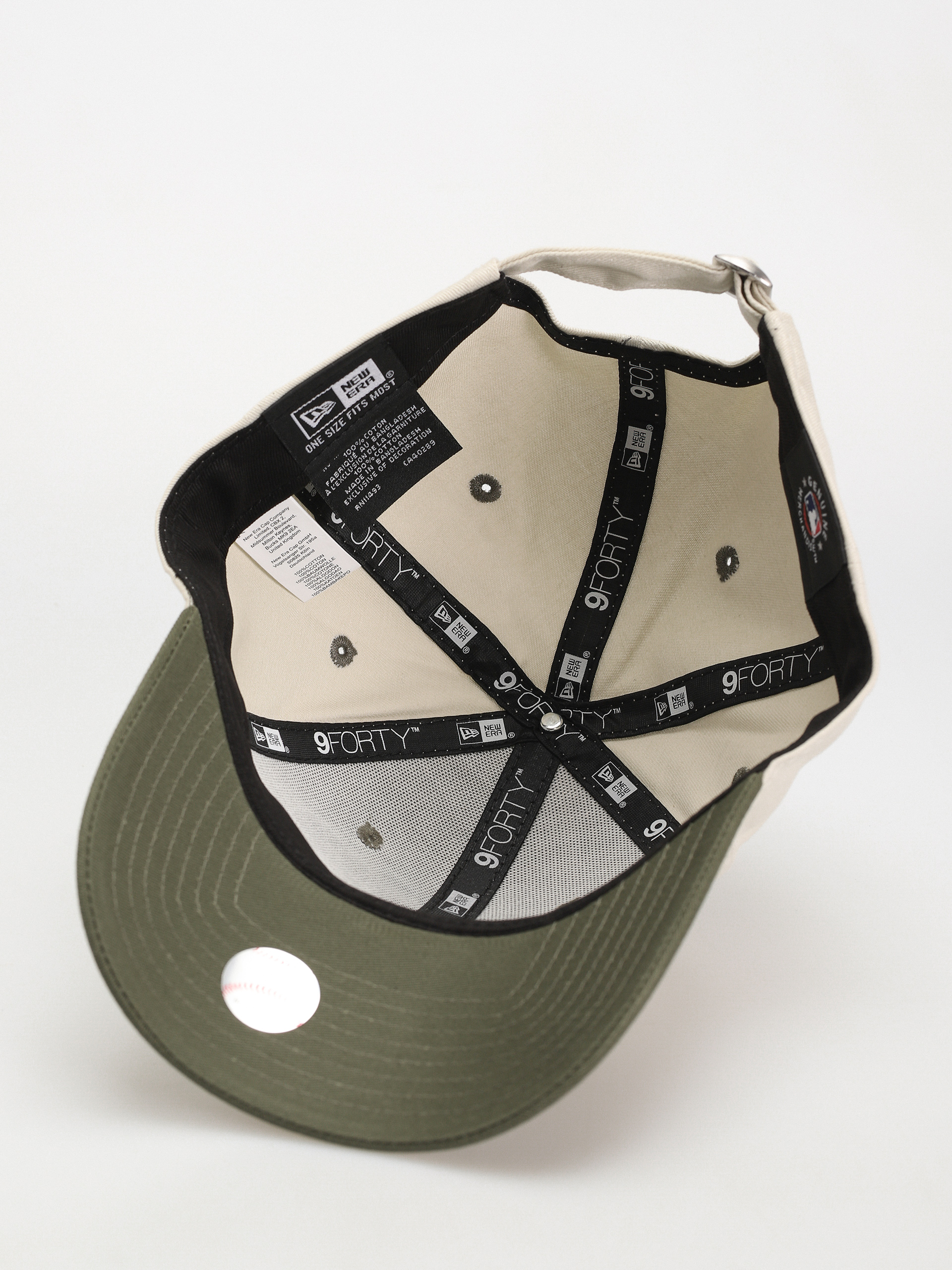 New Era White Crown 9Forty New York Yankees Baseball sapka (khaki/stone)