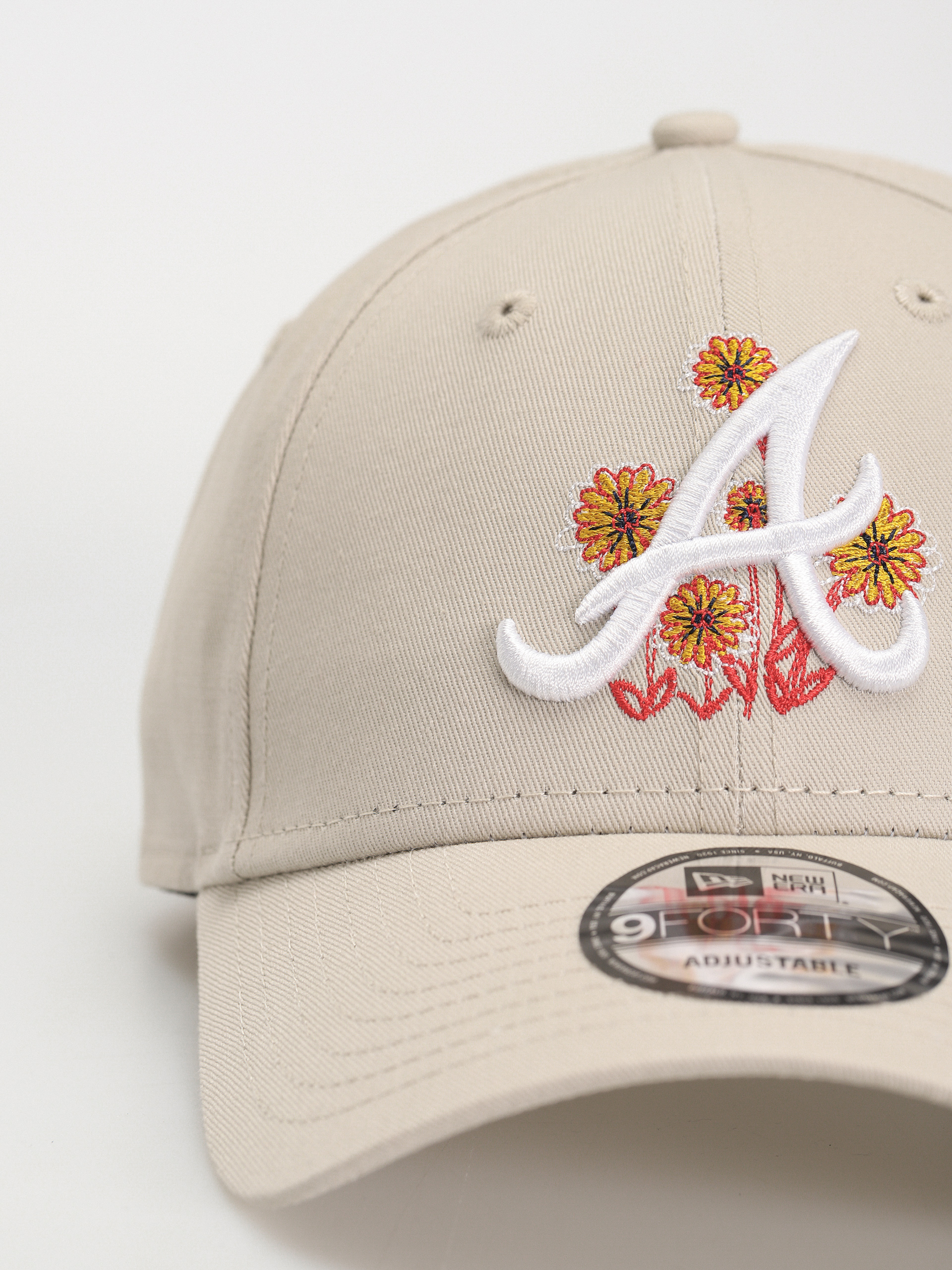 New Era Flower Icon 9Forty Atlanta Braves Baseball sapka (stone)