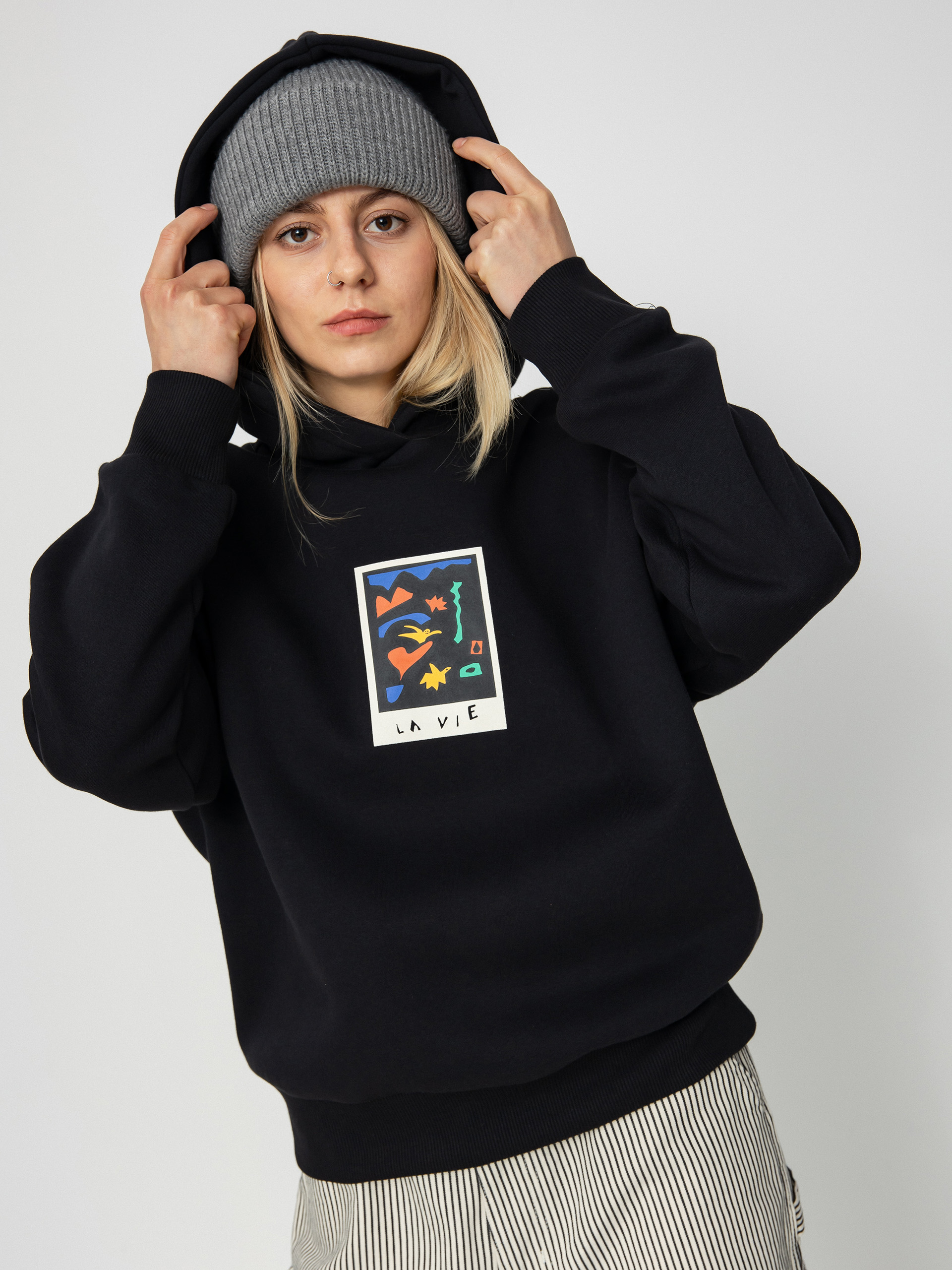 Volcom Fa Arthur Longo HD Wmn Kapucnis pulóver (black)