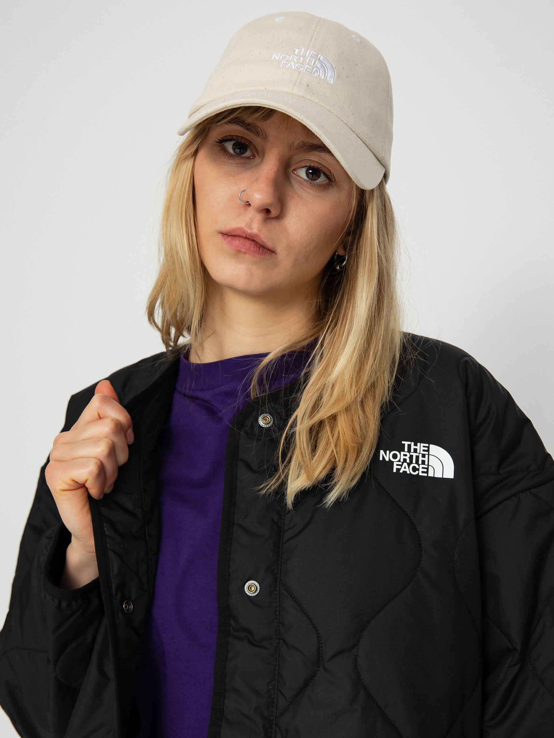 Dzseki The North Face Ampato Quilted Liner Long Wmn (tnf black)