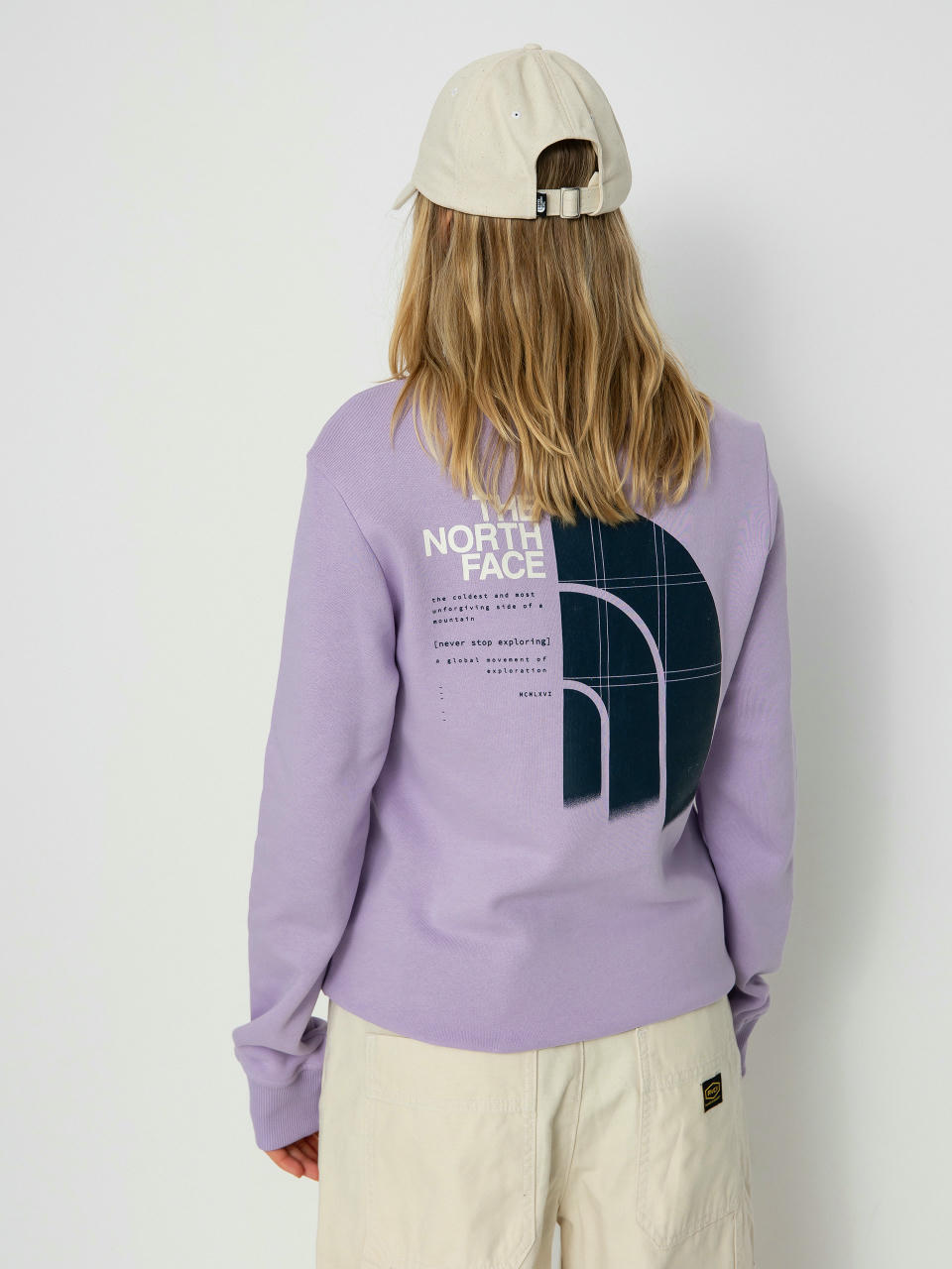 Pulóver The North Face Graphic Crew 3 Wmn (lite lilac)