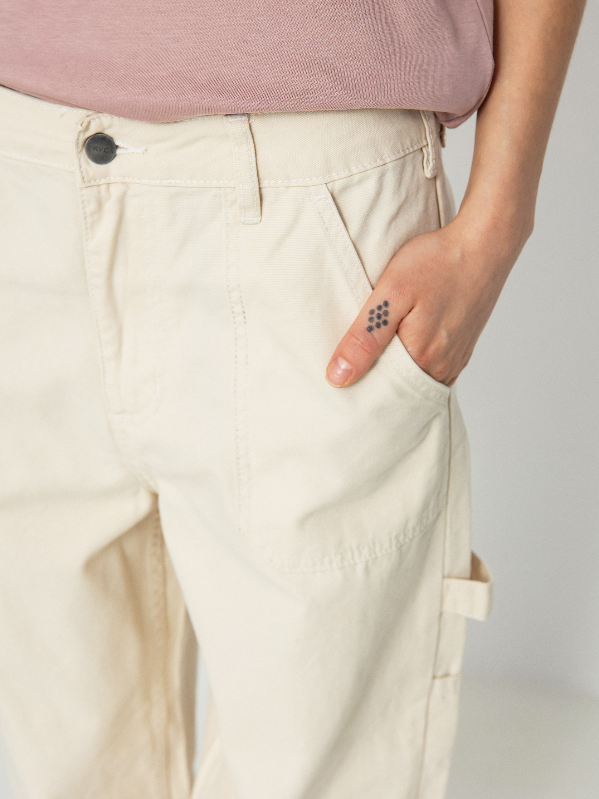 RVCA Recession Kisnadrág Wmn (latte)