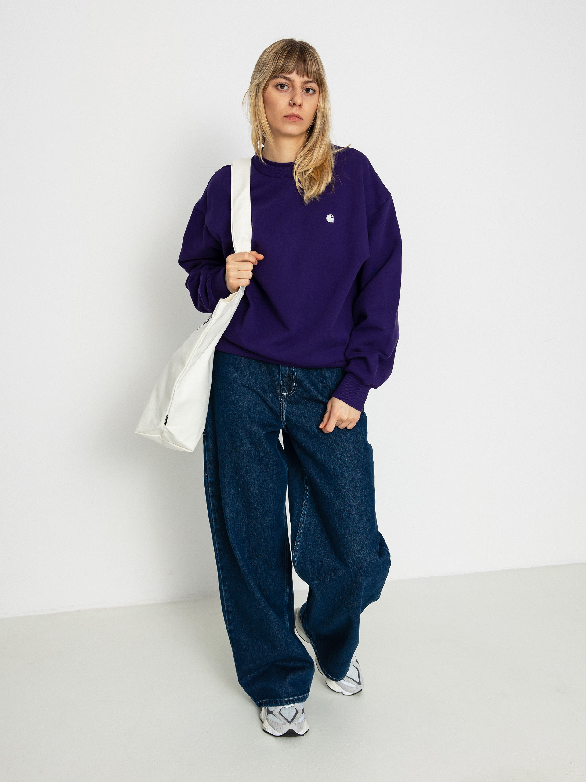 Carhartt WIP Casey Pulóver Wmn (tyrian/silver)