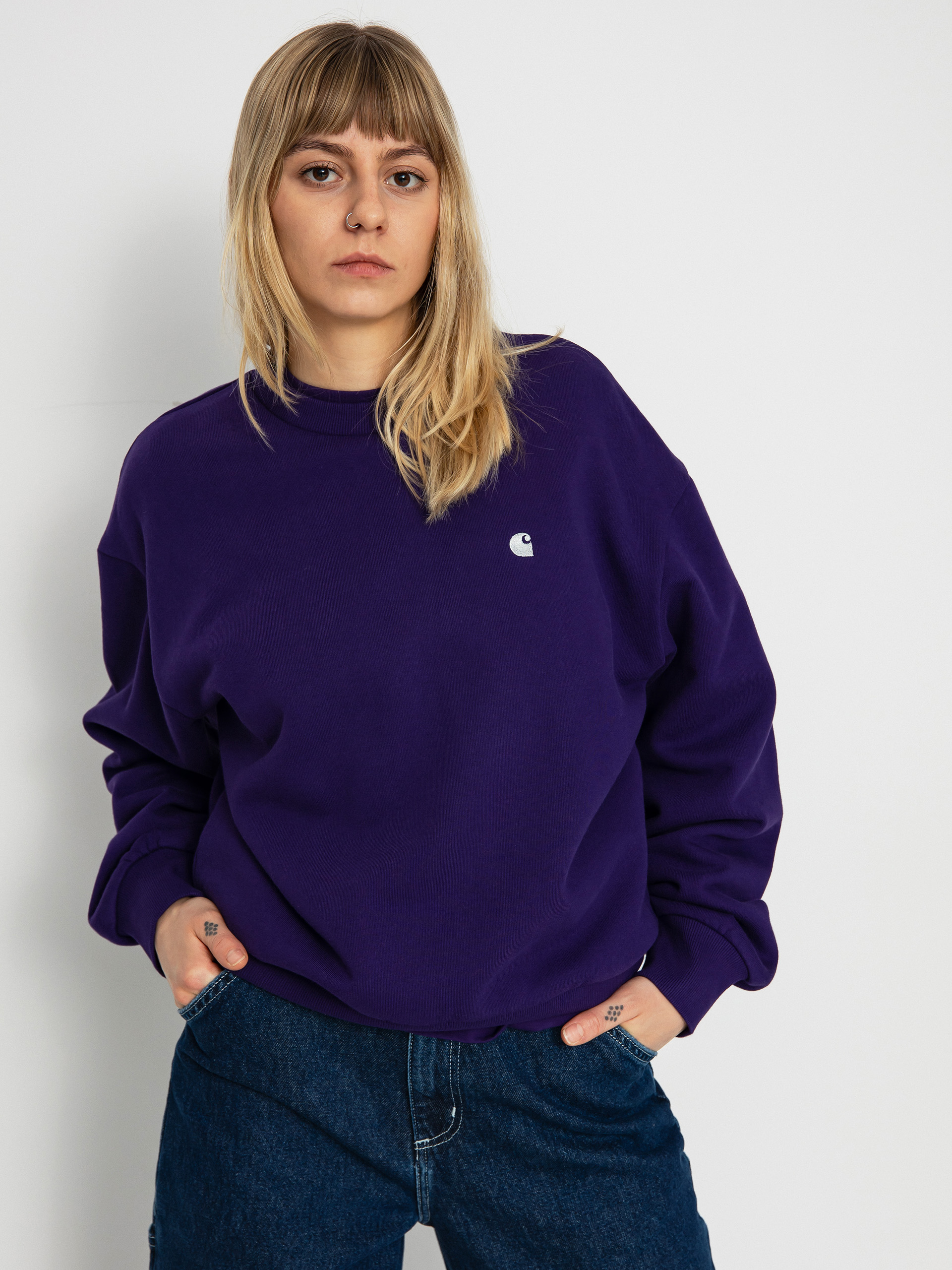Carhartt WIP Casey Pulóver Wmn (tyrian/silver)