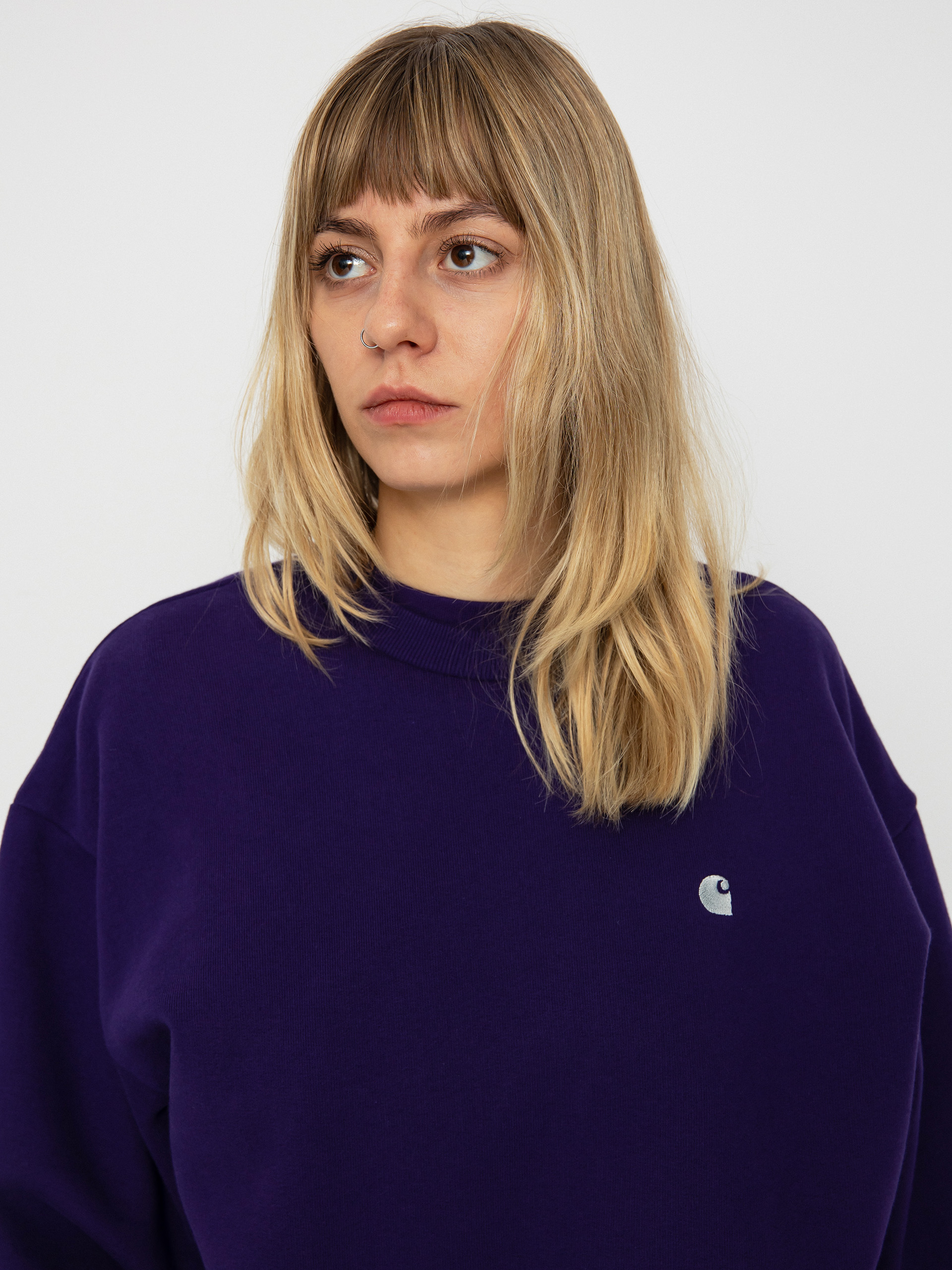 Carhartt WIP Casey Pulóver Wmn (tyrian/silver)