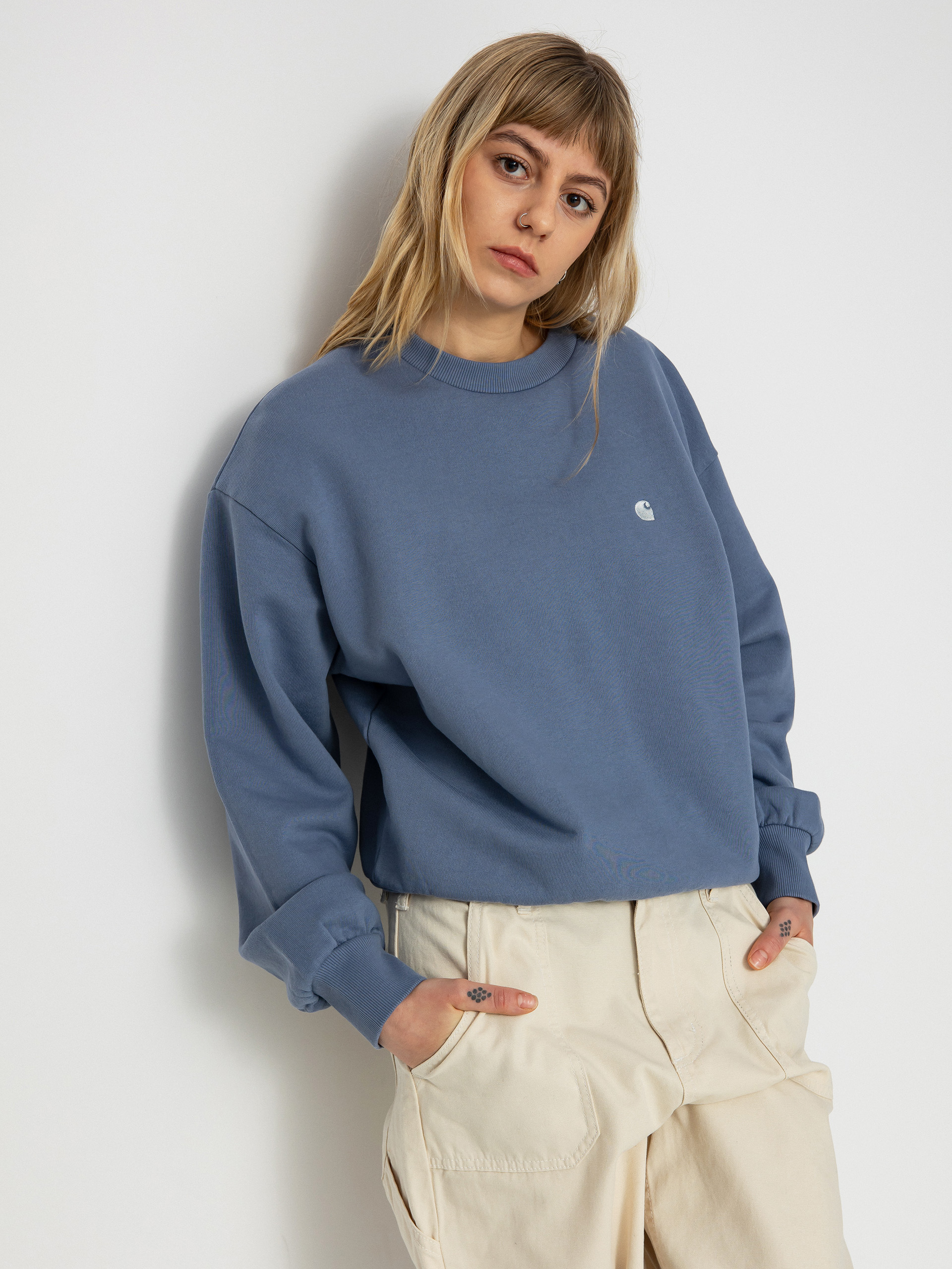 Carhartt WIP Casey Pulóver Wmn (bay blue/silver)