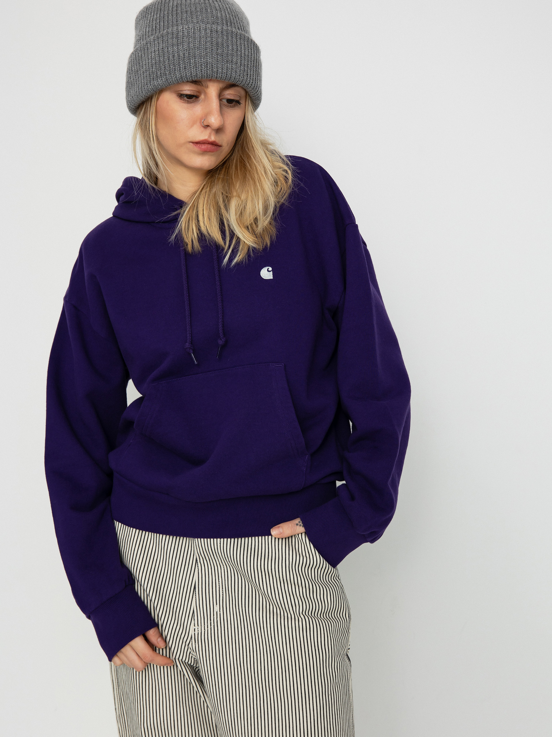 Carhartt WIP Casey HD Kapucnis pulóver Wmn (tyrian/silver)
