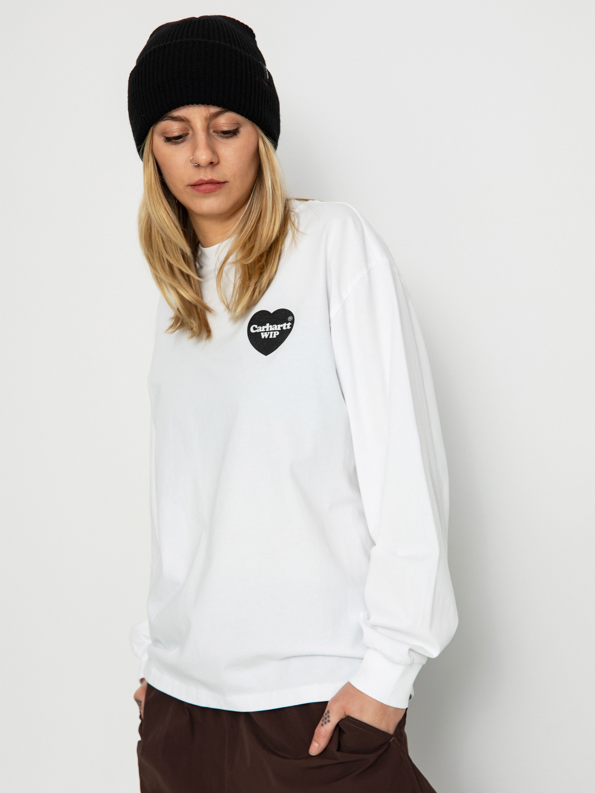 Carhartt WIP Heart Bandana Hosszú ujjú felső Wmn (white/black)