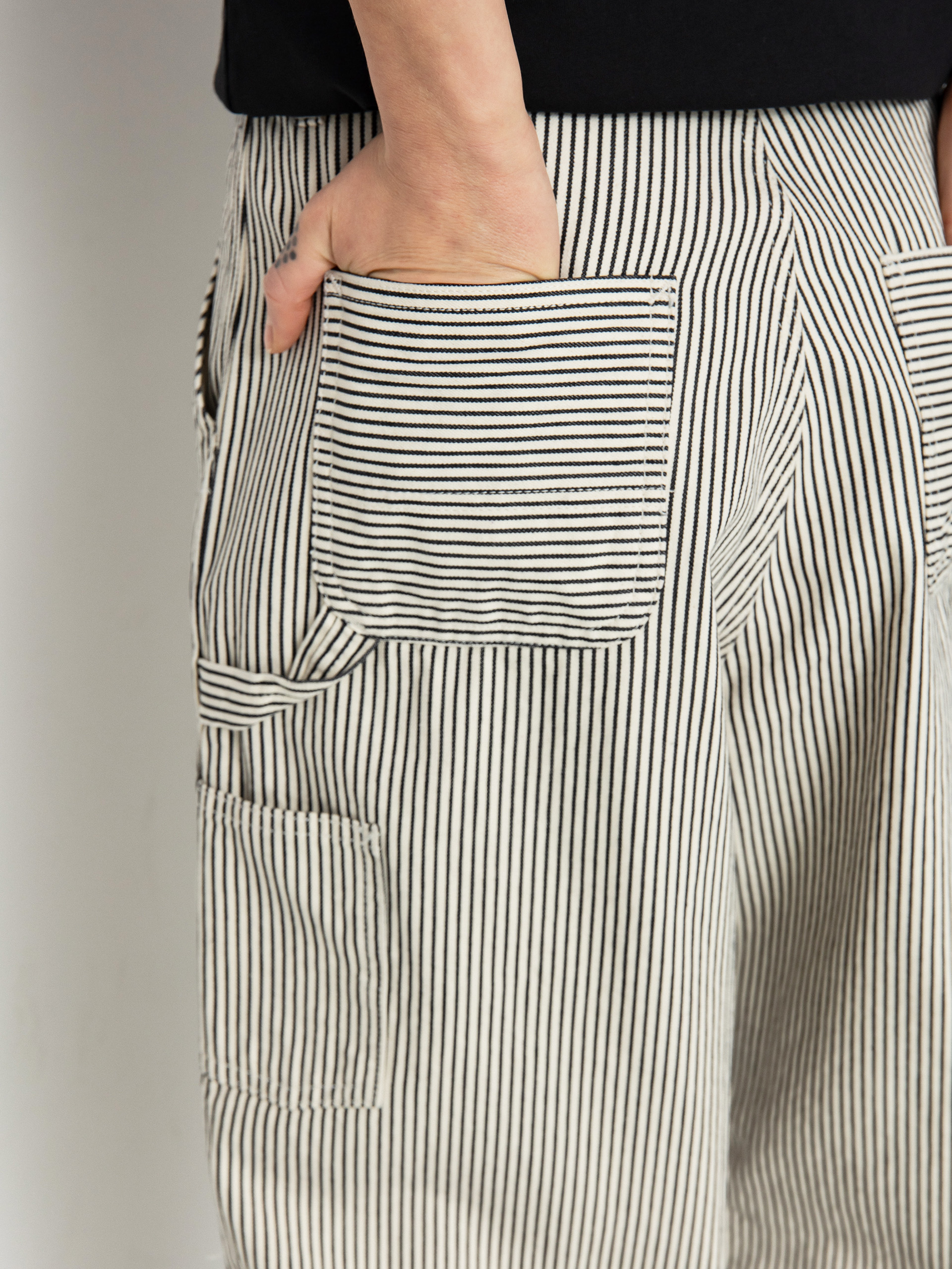 Carhartt WIP Haywood SK Kisnadrág Wmn (haywood stripe/wax/black)