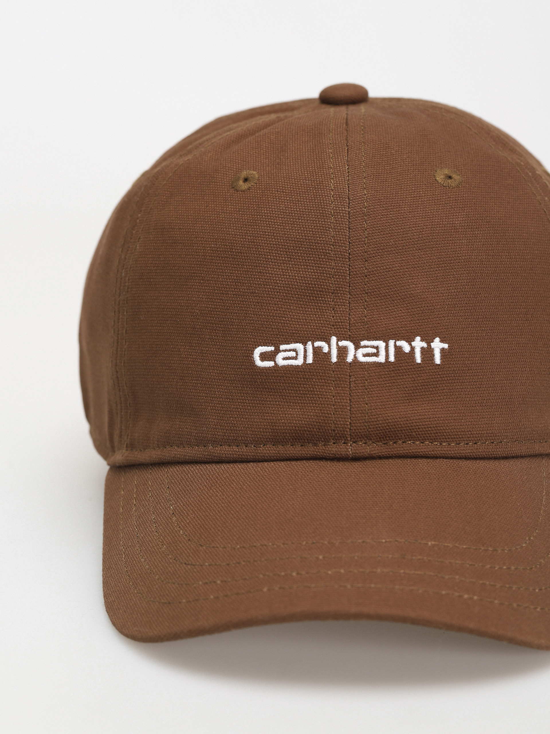 Carhartt WIP Canvas Script Baseball sapka (lumber/white)