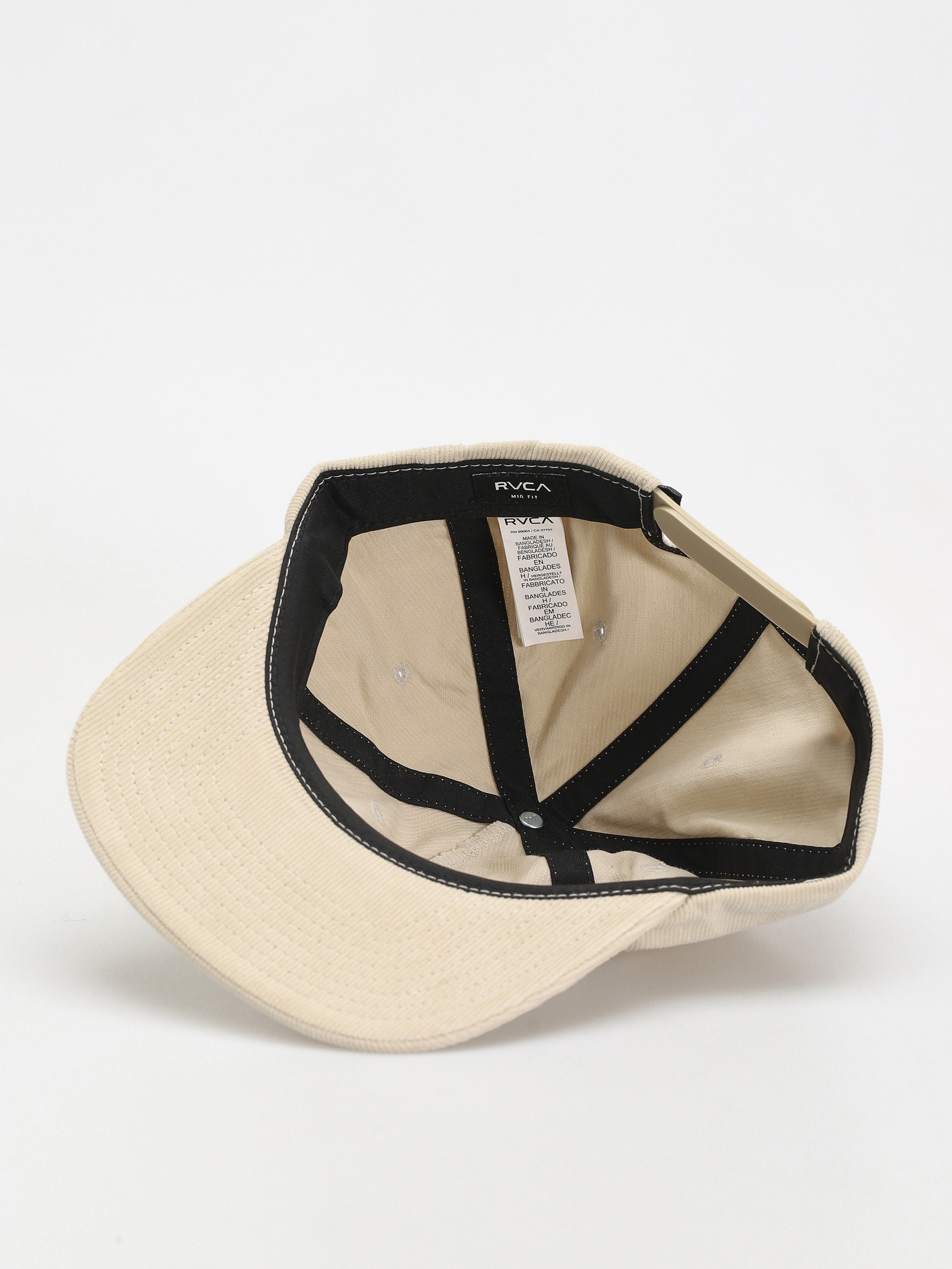 RVCA Type Set Cord Snapback Baseball sapka (silver bleach)