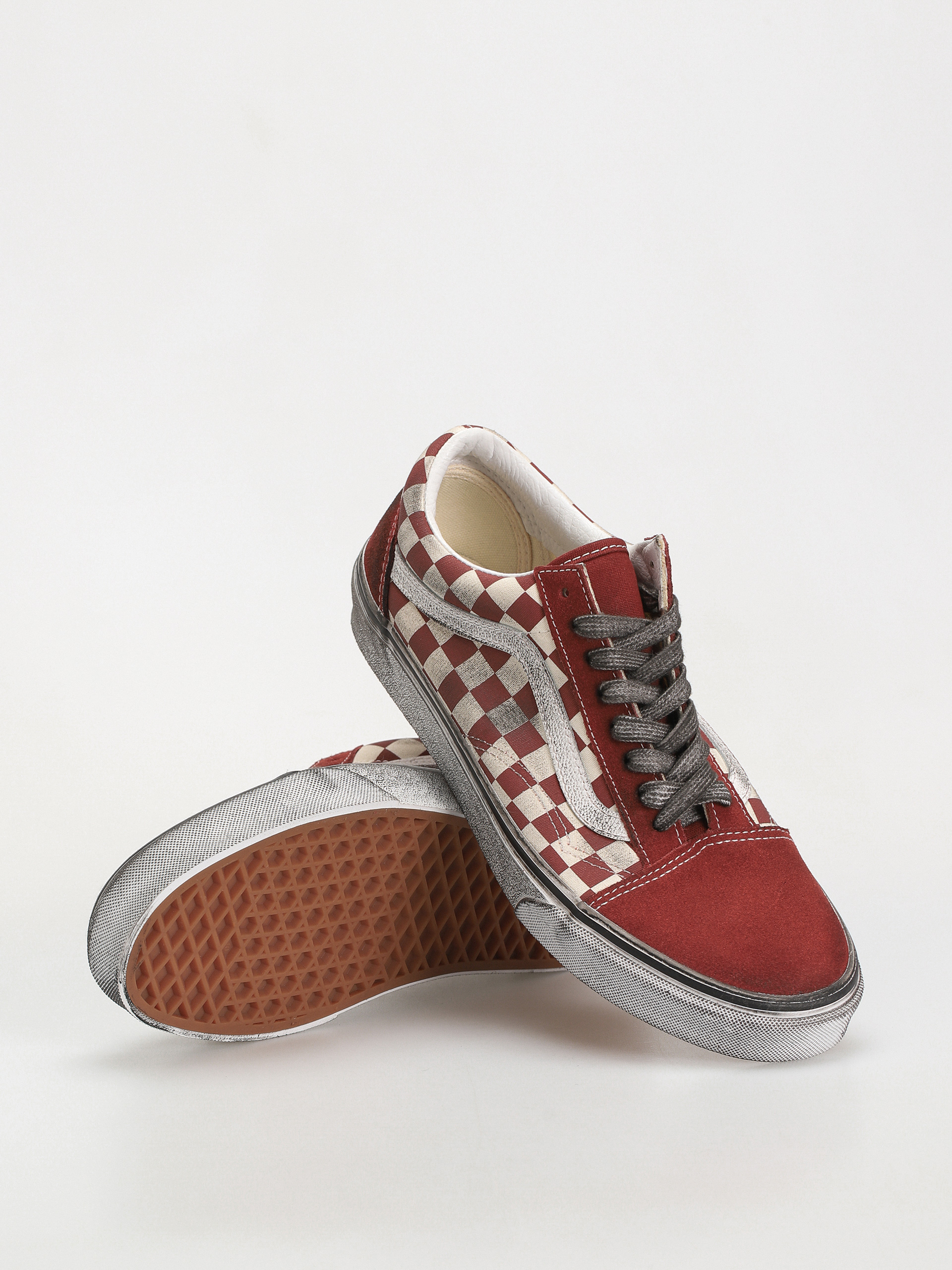 Vans Old Skool Cipők (stressed red/white)