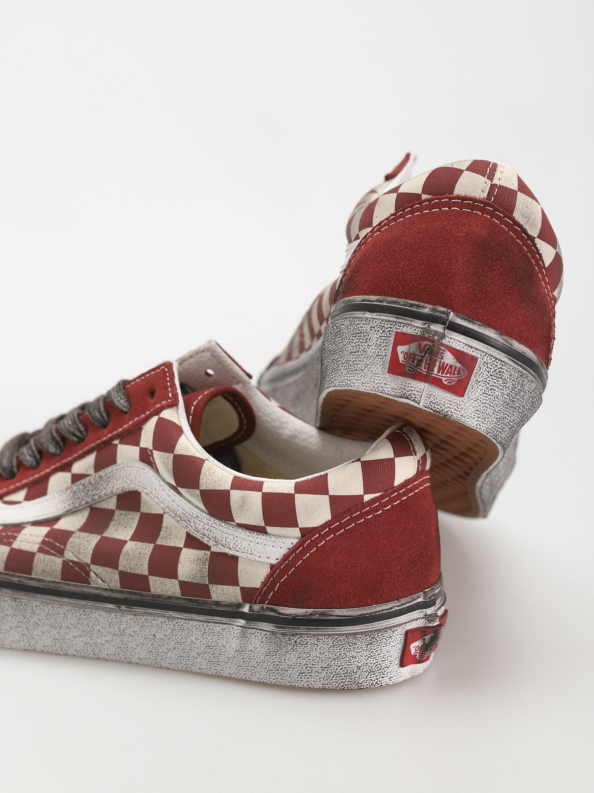 Vans Old Skool Cipők (stressed red/white)