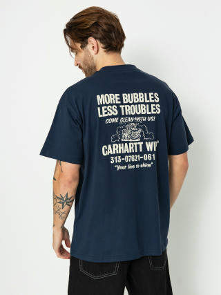 Carhartt WIP Less Troubles Póló (blue/wax)