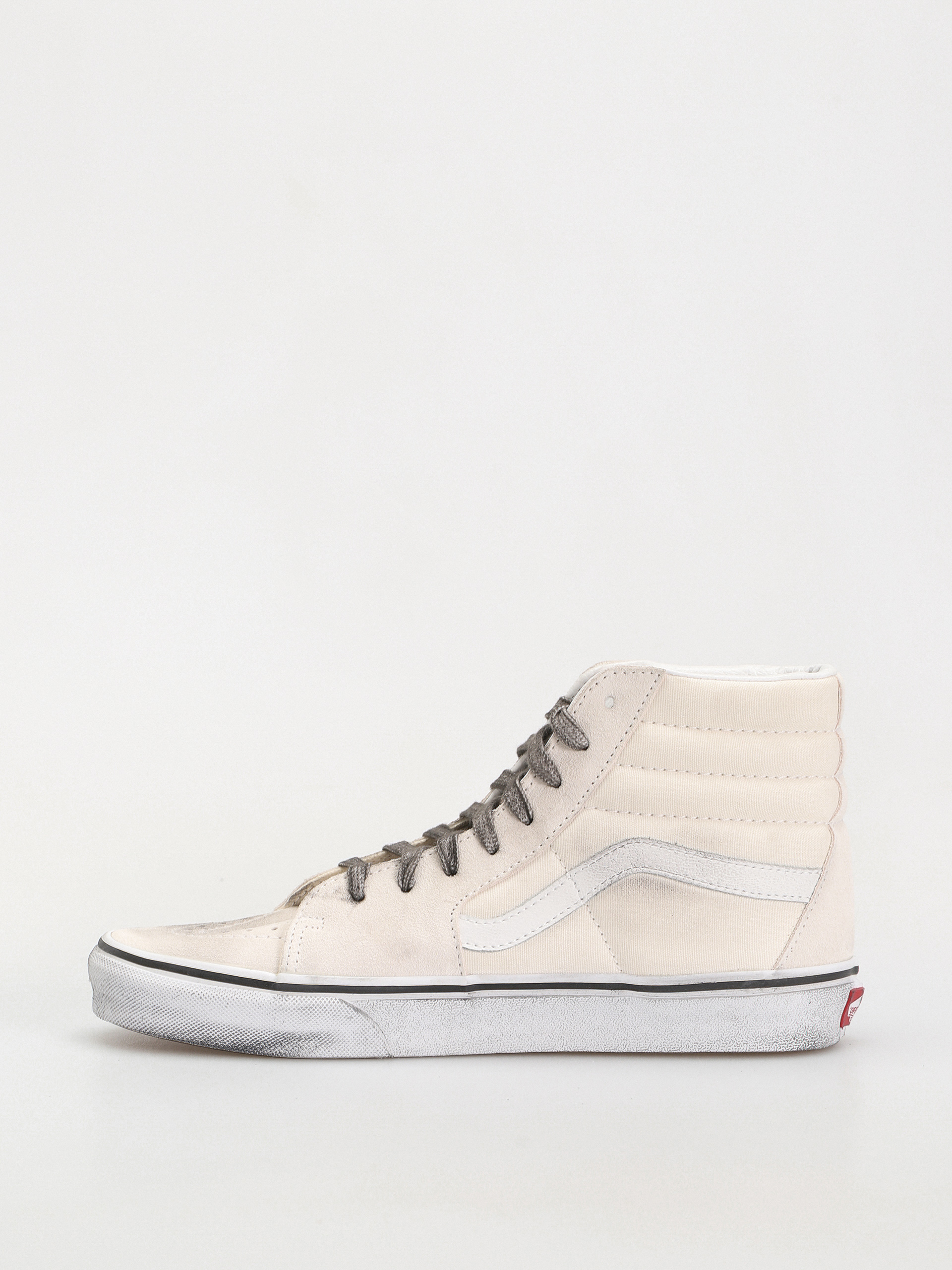 Vans Sk8 Hi Cipők (stressed white/white)