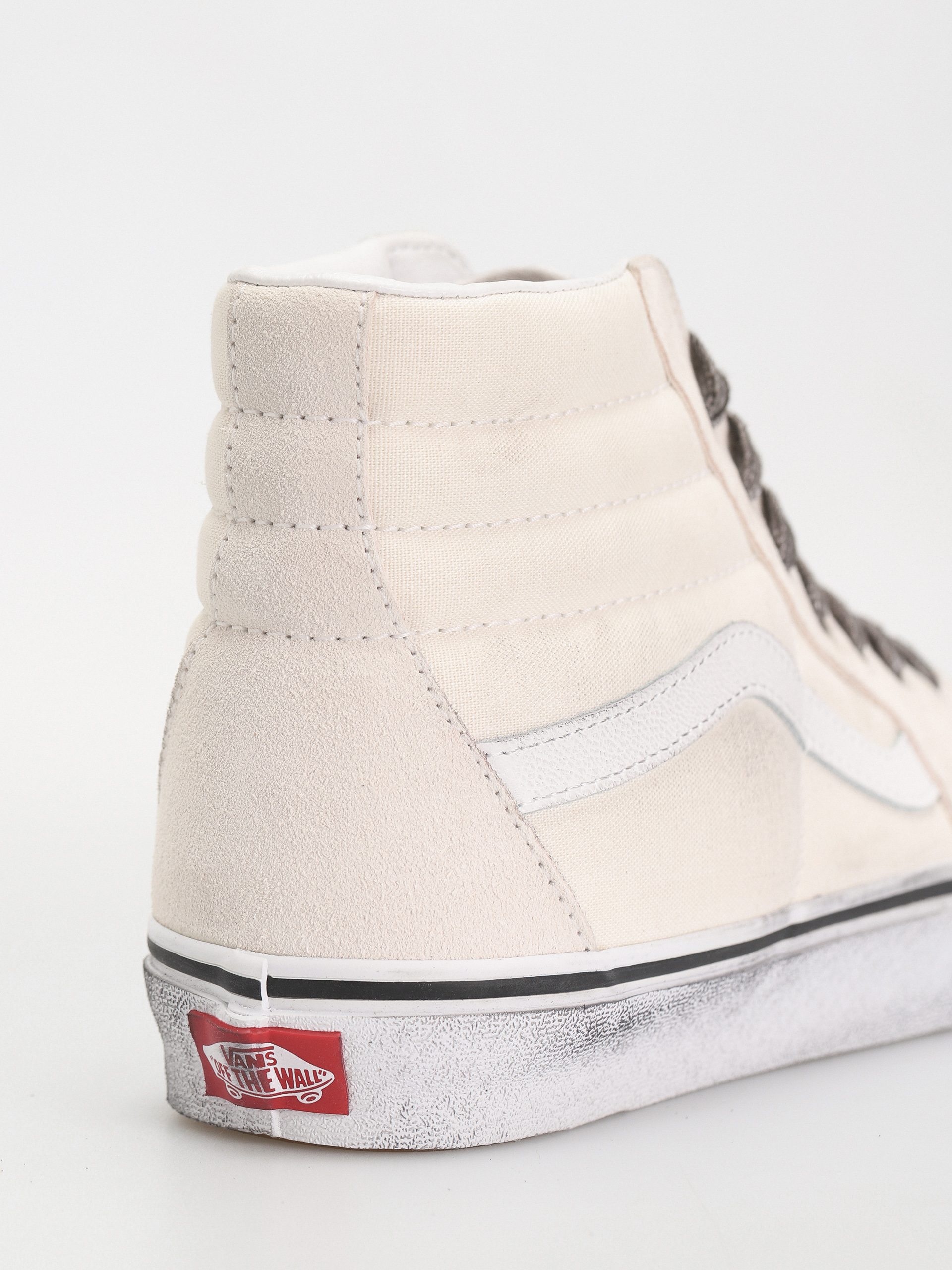 Vans Sk8 Hi Cipők (stressed white/white)