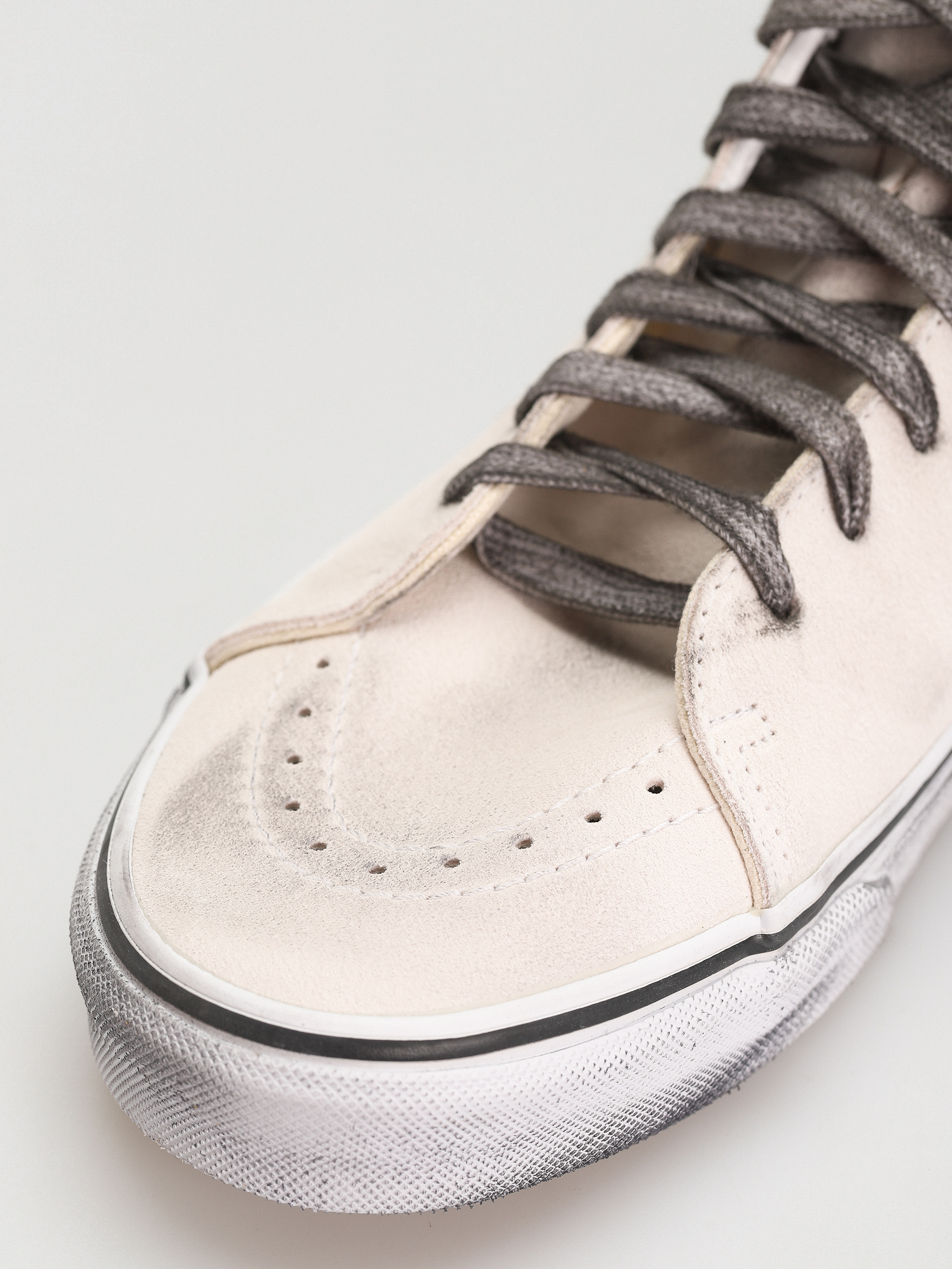 Vans Sk8 Hi Cipők (stressed white/white)