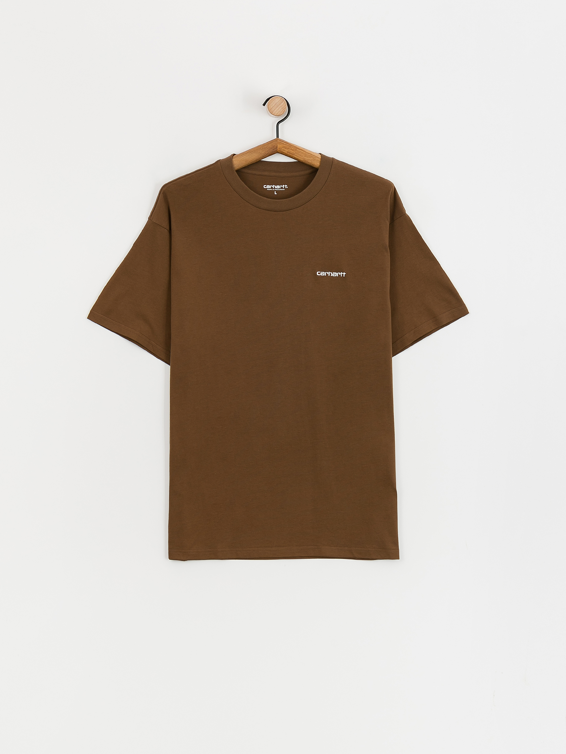 Carhartt WIP Script Embroidery Póló (lumber/white)