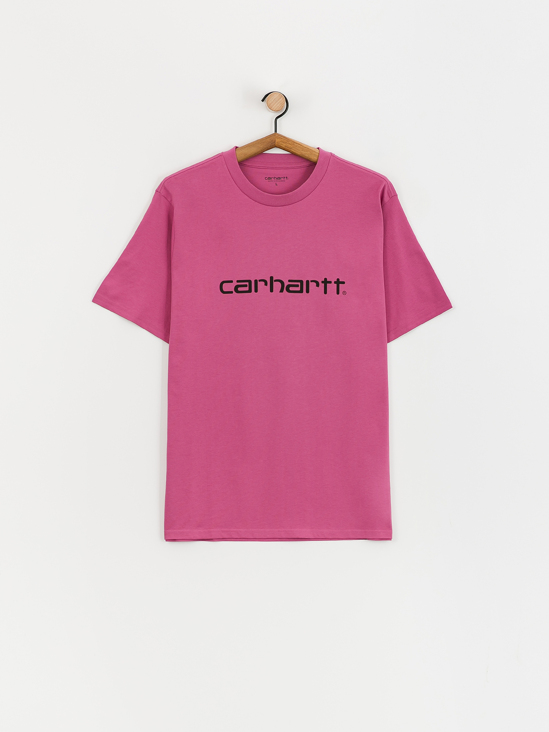Carhartt WIP Script Póló (magenta/black)