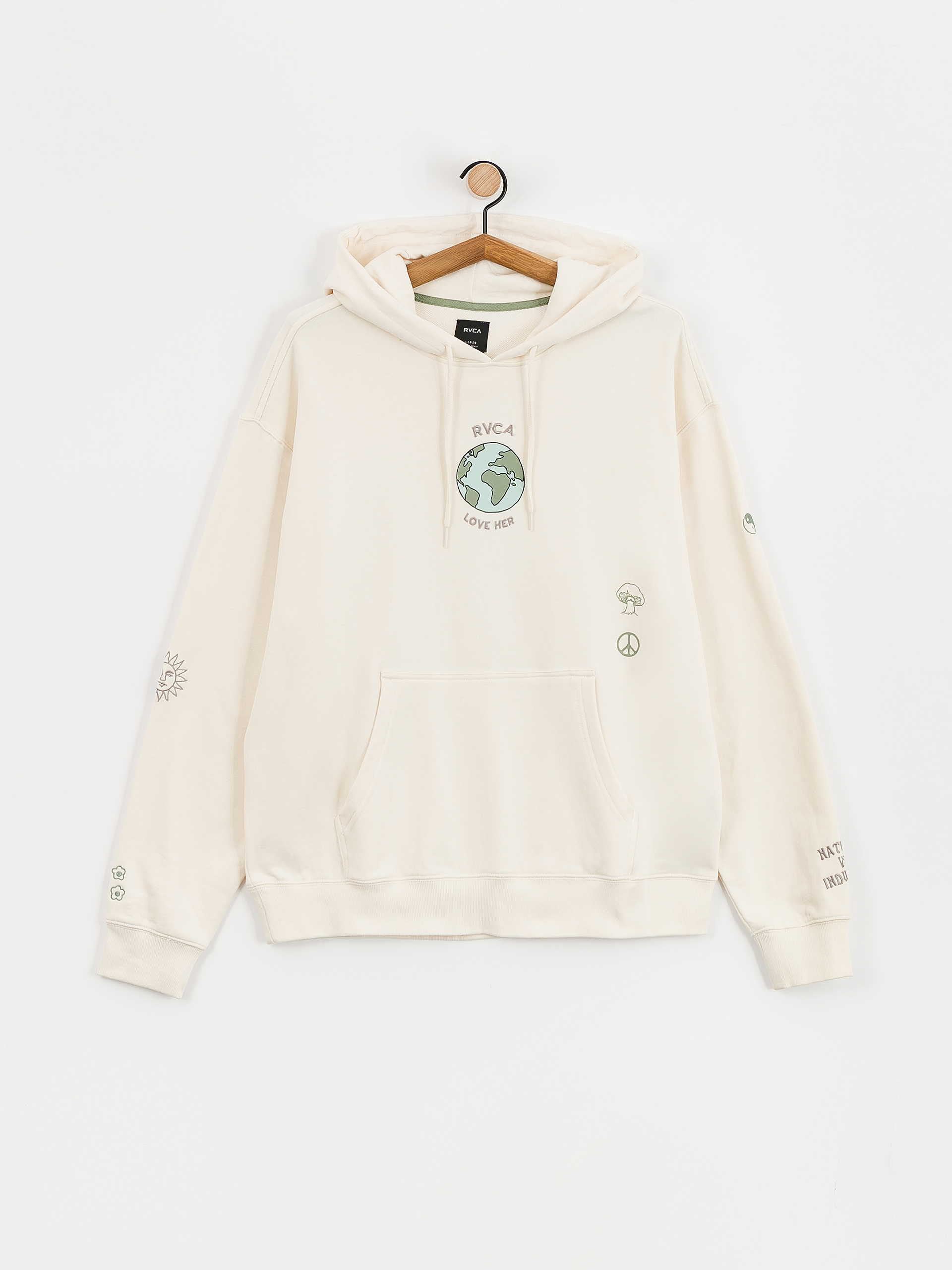 RVCA Love Her HD Kapucnis pulóver (salt)